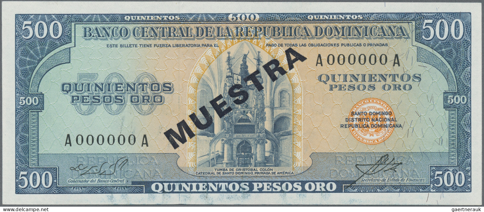 Dominican Republic: Banco Central De La República Dominicana, Pair With 100 And - Dominicana