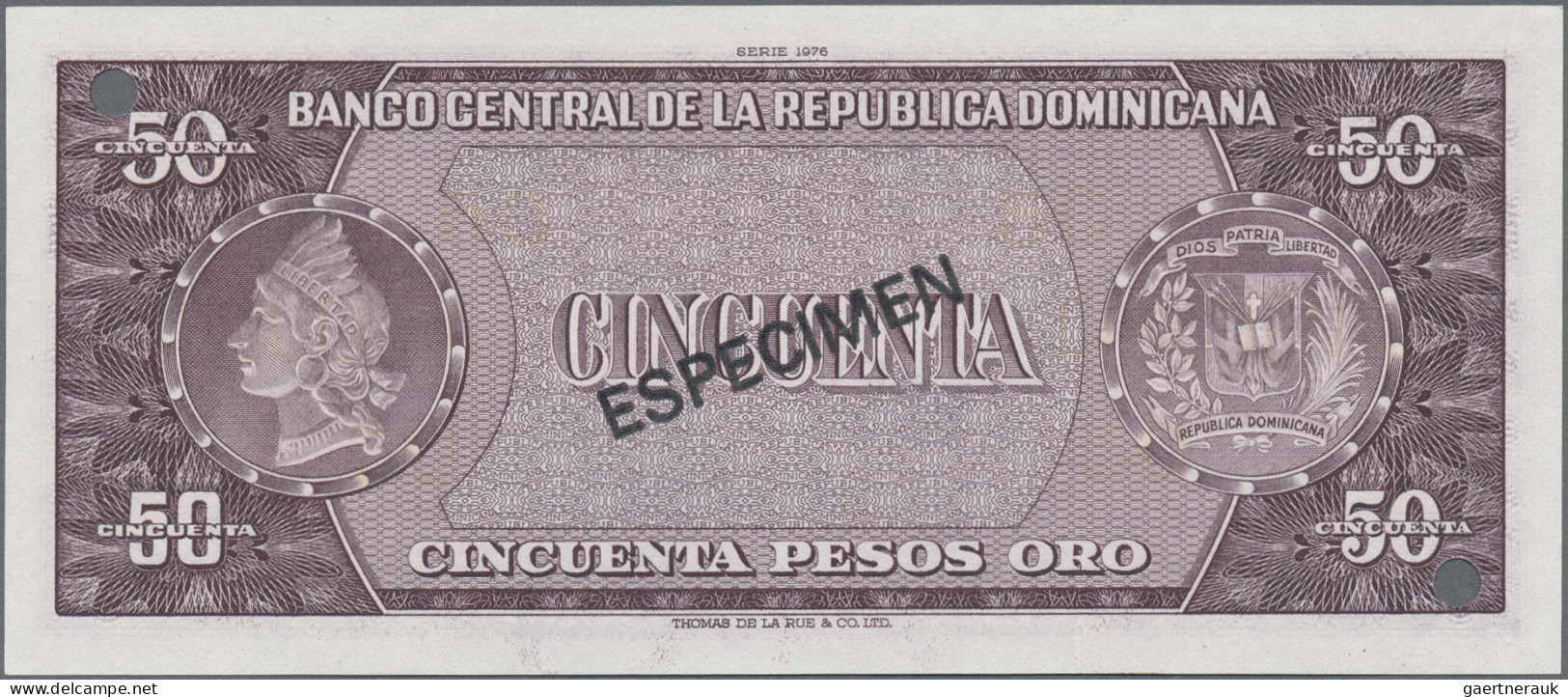Dominican Republic: Banco Central De La República Dominicana, Lot With 1, 50 And - Dominicaine
