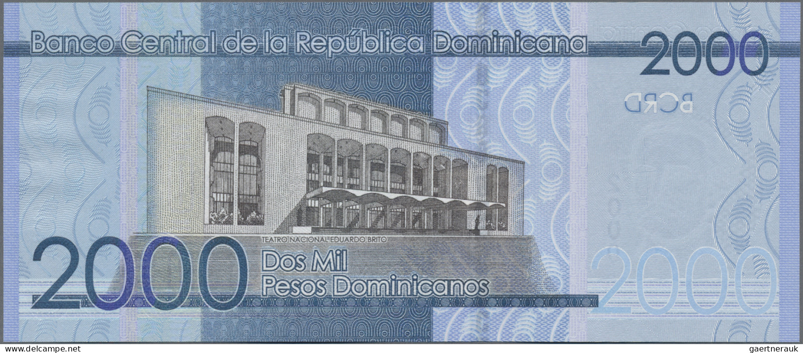 Dominican Republic: Banco Central De La República Dominicana, Pair With 1.000 An - Dominicaanse Republiek