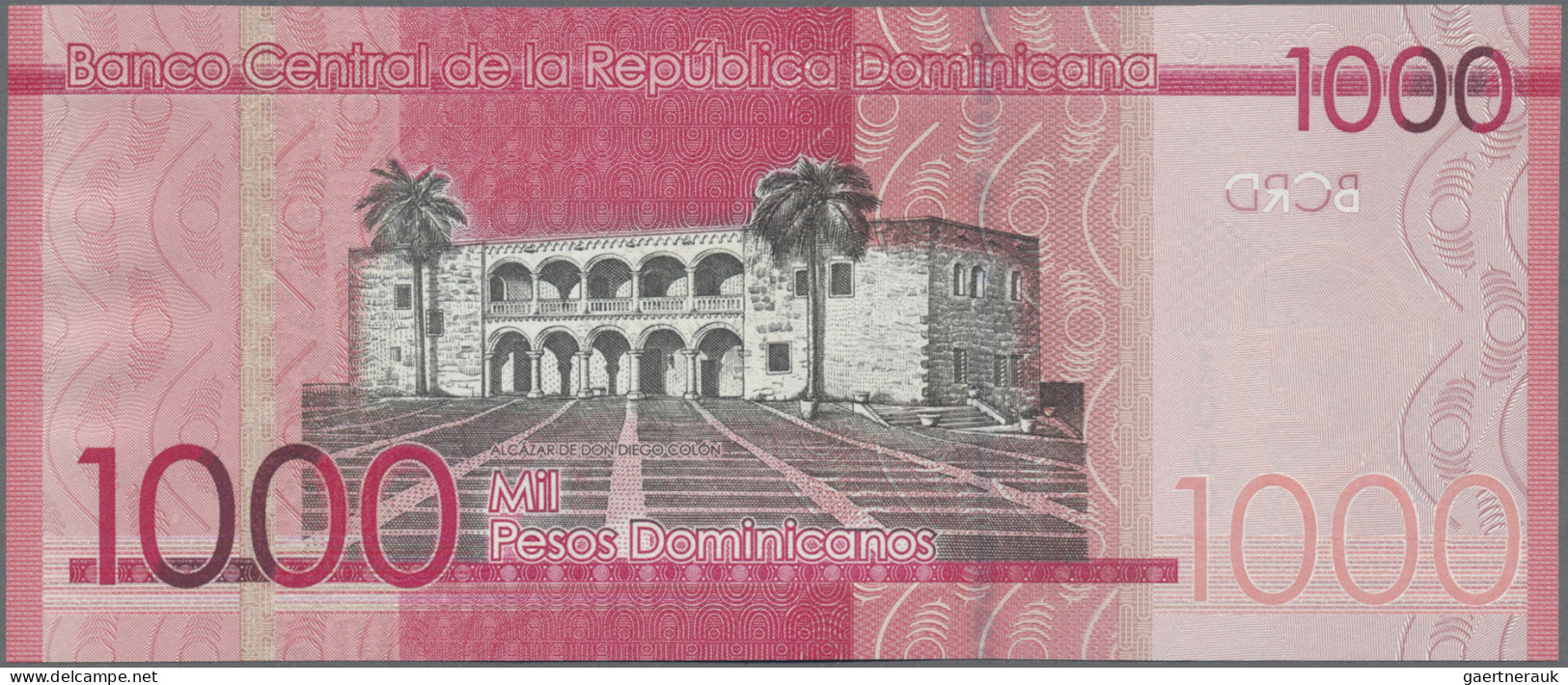 Dominican Republic: Banco Central De La República Dominicana, Pair With 1.000 An - República Dominicana