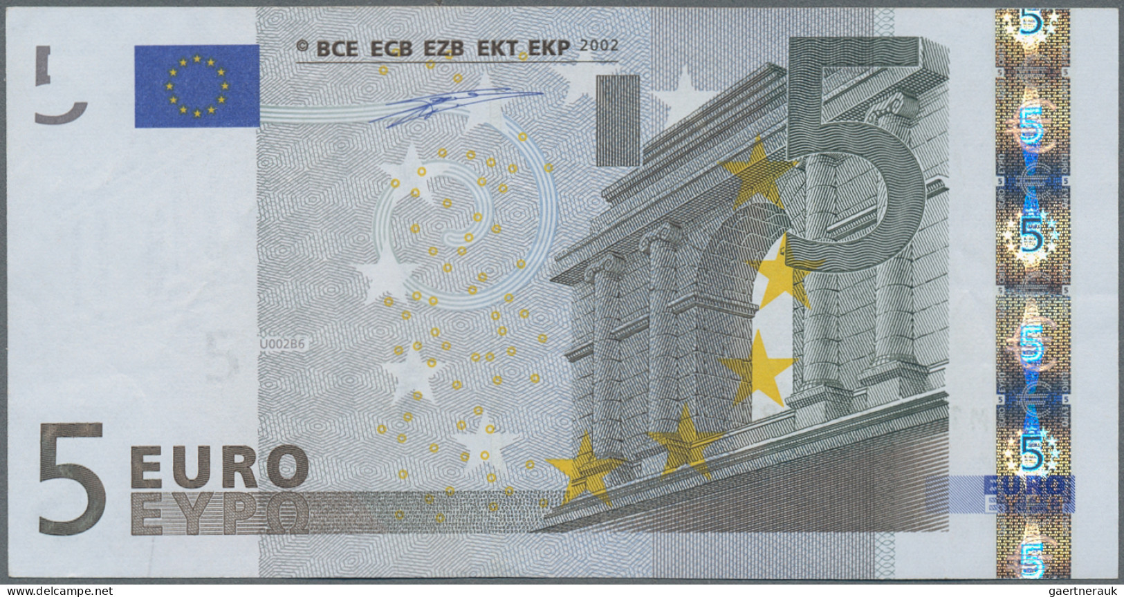 Euro Bank Notes: European Central Bank, Lot With 5 Banknotes And 2 Advertising N - Andere & Zonder Classificatie