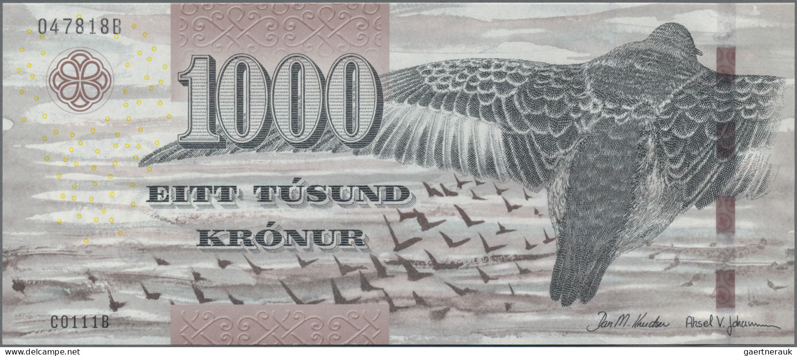 Faeroe Islands: Faeroe Islands Government, Full Set With 5 Banknotes, Series 201 - Faeroër