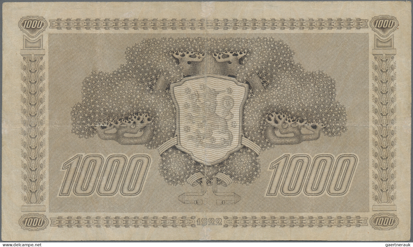 Finland: Finlands Bank, very nice lot with 6 banknotes, series 1909-1935, compri