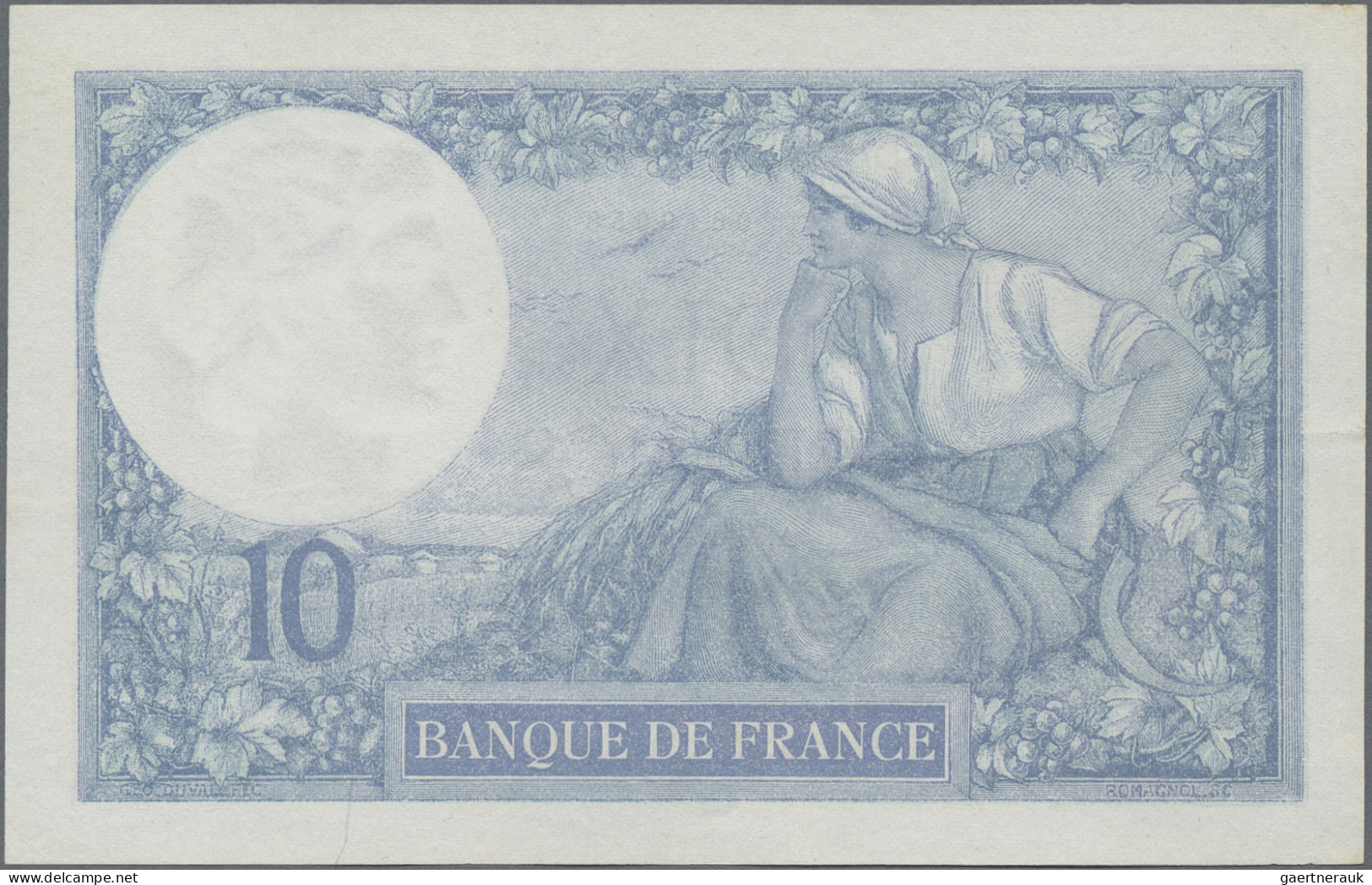 France: Banque De France, Set With 6 Banknotes, Series 1917-1933, With 3x 5 Fran - 1955-1959 Opdruk ''Nouveaux Francs''