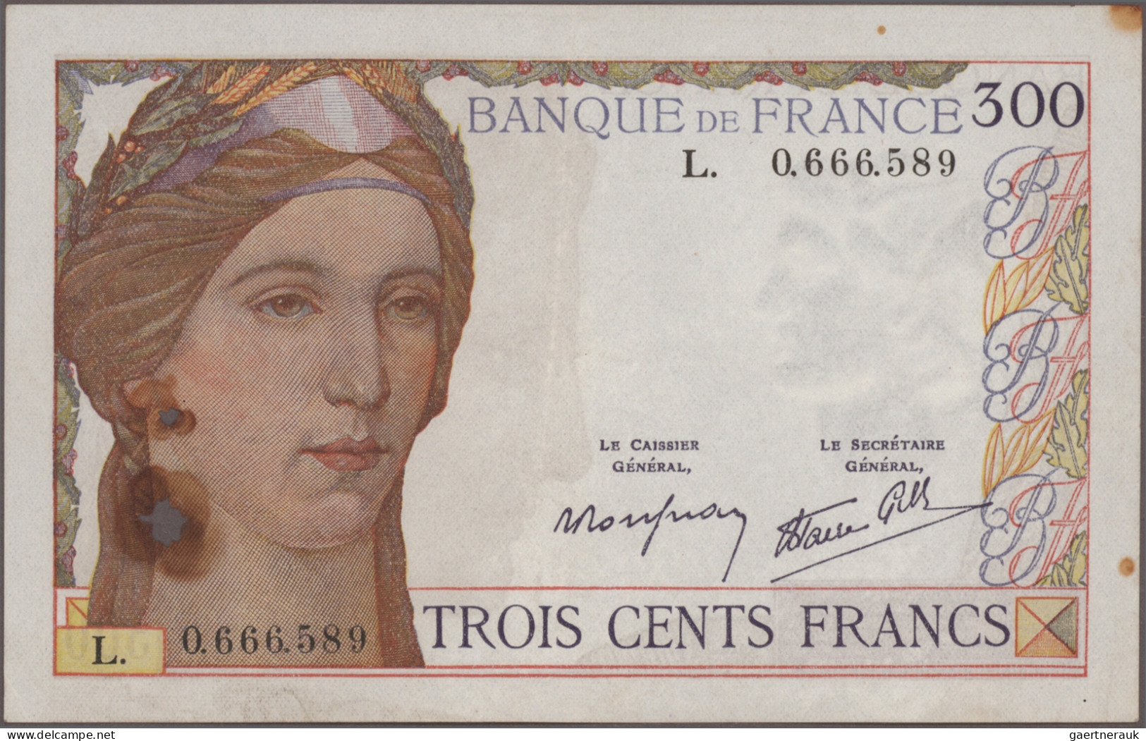 France: Banque De France, Very Nice Lot With 10 Banknotes, 1937-1941 Series, Wit - 1955-1959 Overprinted With ''Nouveaux Francs''