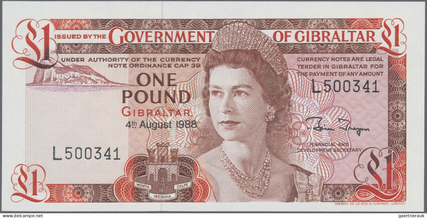 Gibraltar: Government Of Gibraltar, Set With 3 Banknotes, 1986-1988 Series, With - Gibilterra