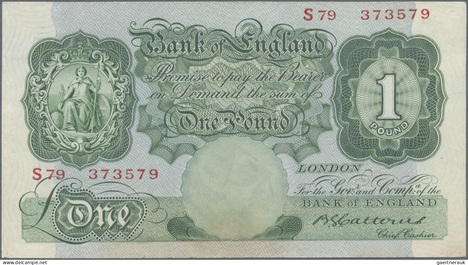 Great Britain: Bank Of England, Lot With 4 Banknotes, Series 1929-1936, With 10 - Other & Unclassified