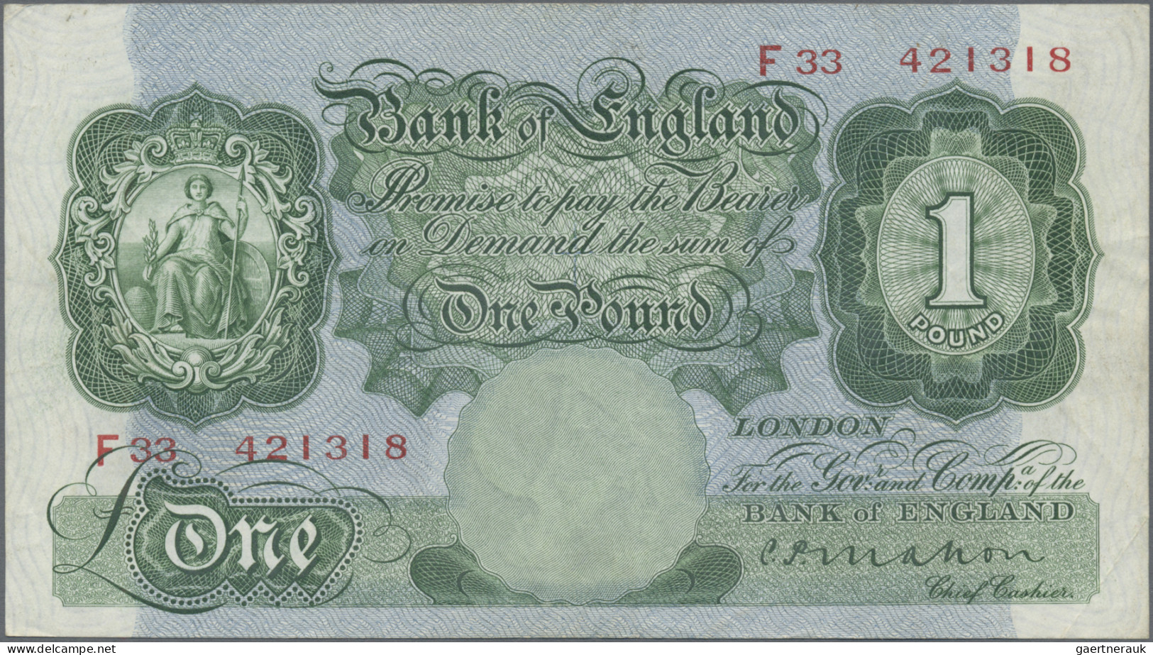 Great Britain: Bank Of England, Lot With 4 Banknotes, Series 1929-1936, With 10 - Otros & Sin Clasificación