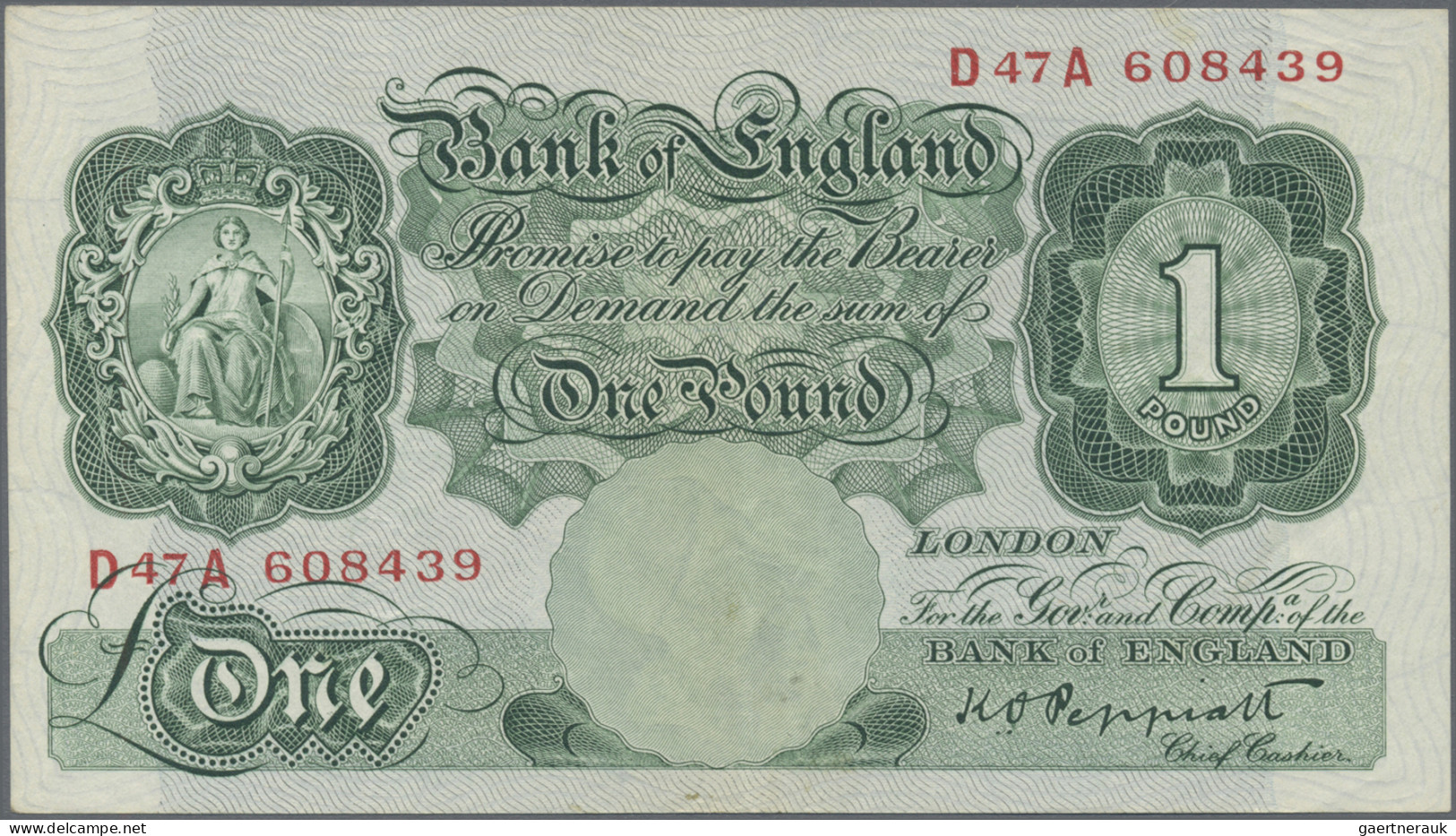 Great Britain: Bank Of England, Lot With 4 Banknotes, Series 1929-1936, With 10 - Other & Unclassified