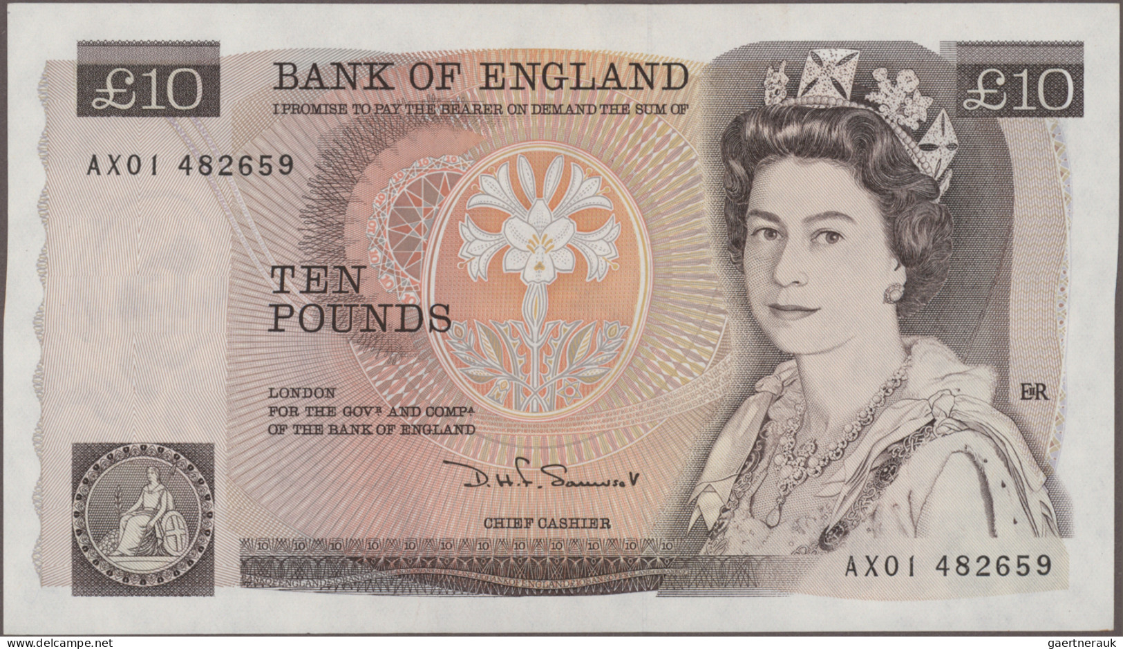 Great Britain: Bank Of England, Large Set With 8 Banknotes, Series ND(1971-93), - Autres & Non Classés