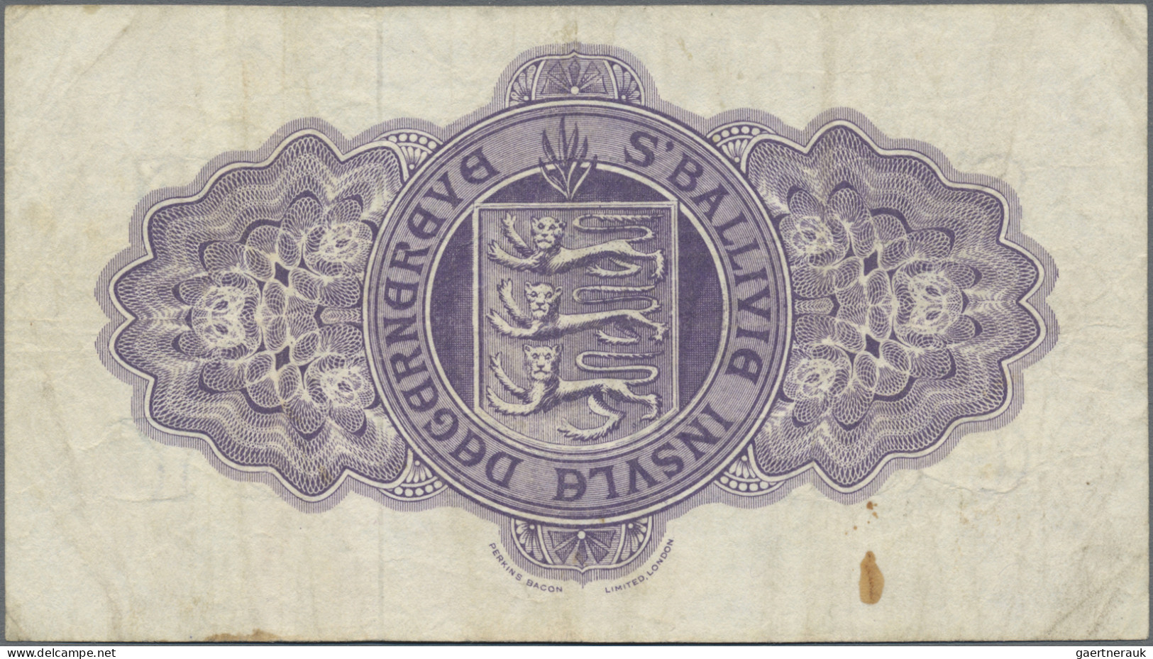 Guernsey: The States Of Guernsey, Pair With 10 Shillings 1966 (P.42c, F) And 1 P - Otros & Sin Clasificación