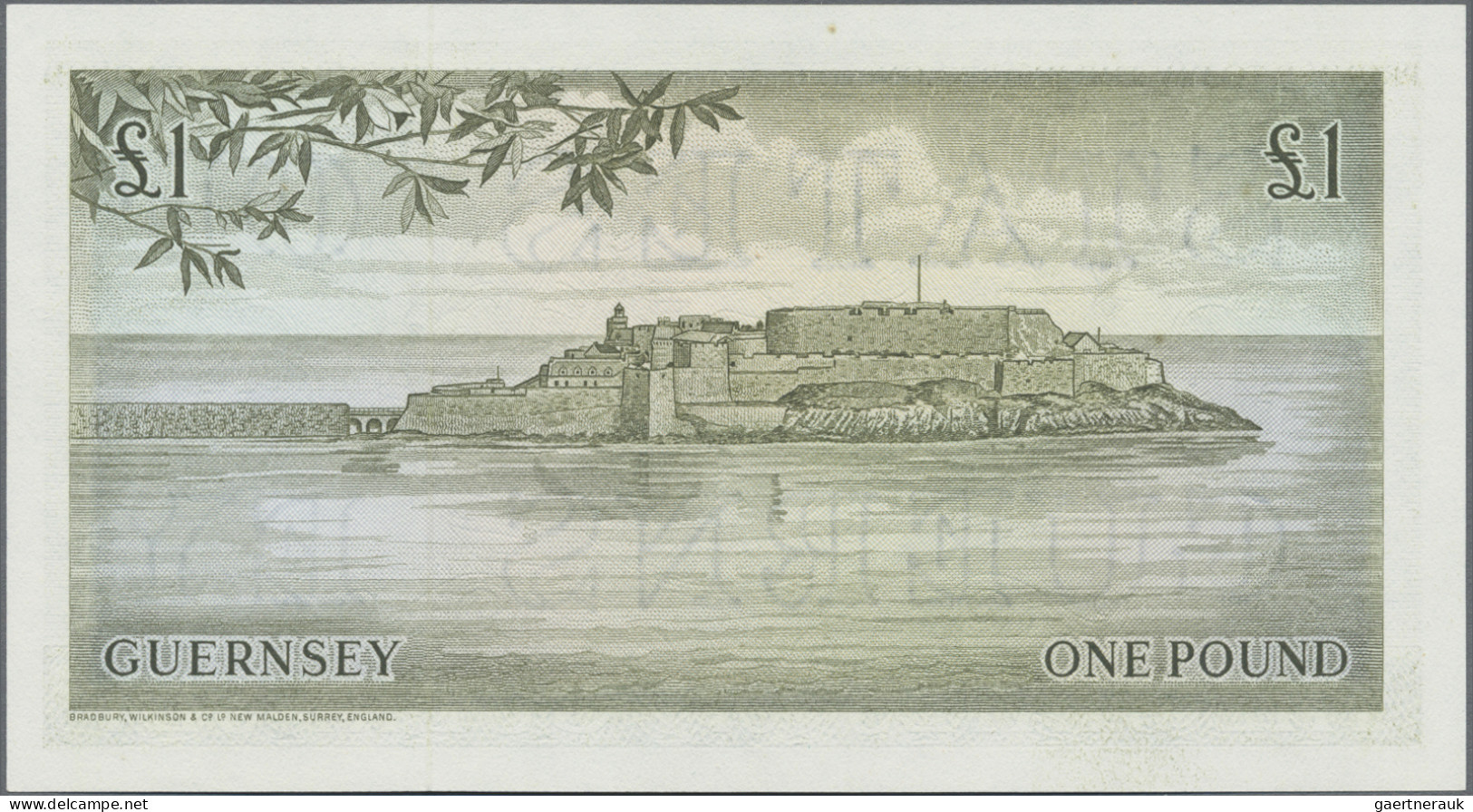 Guernsey: The States Of Guernsey, Series ND(1969-75), 1 Pound With Signature Hod - Otros & Sin Clasificación