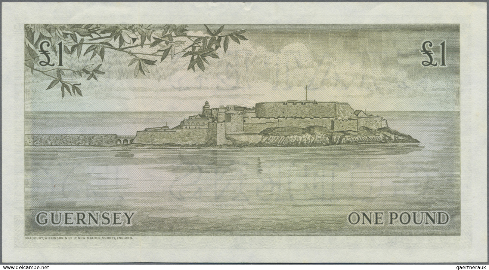 Guernsey: The States Of Guernsey, Series ND(1969-75), 1 Pound With Signature Hod - Altri & Non Classificati