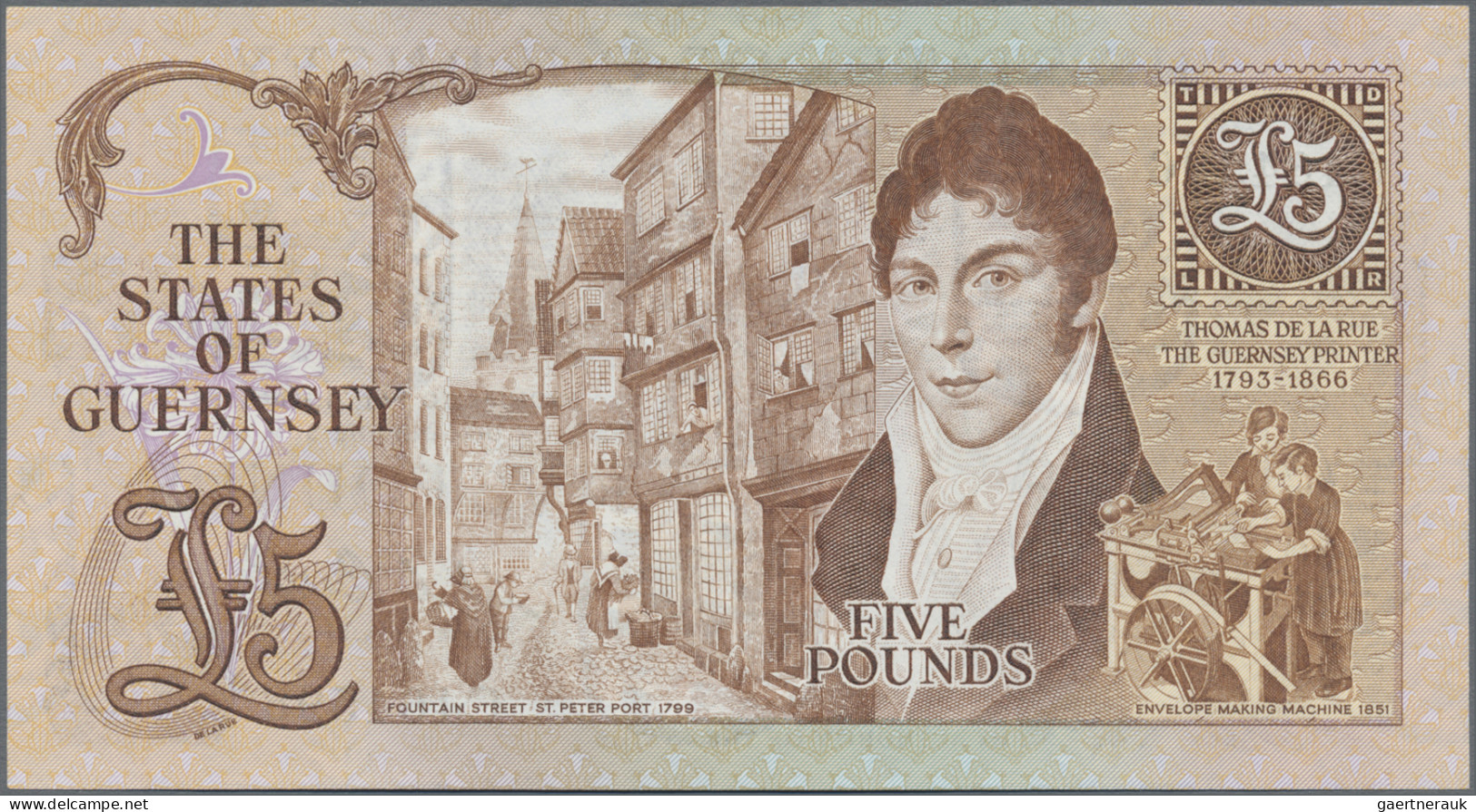 Guernsey: The States Of Guernsey, Set With 3 Banknotes, Series ND(1980-89), With - Andere & Zonder Classificatie