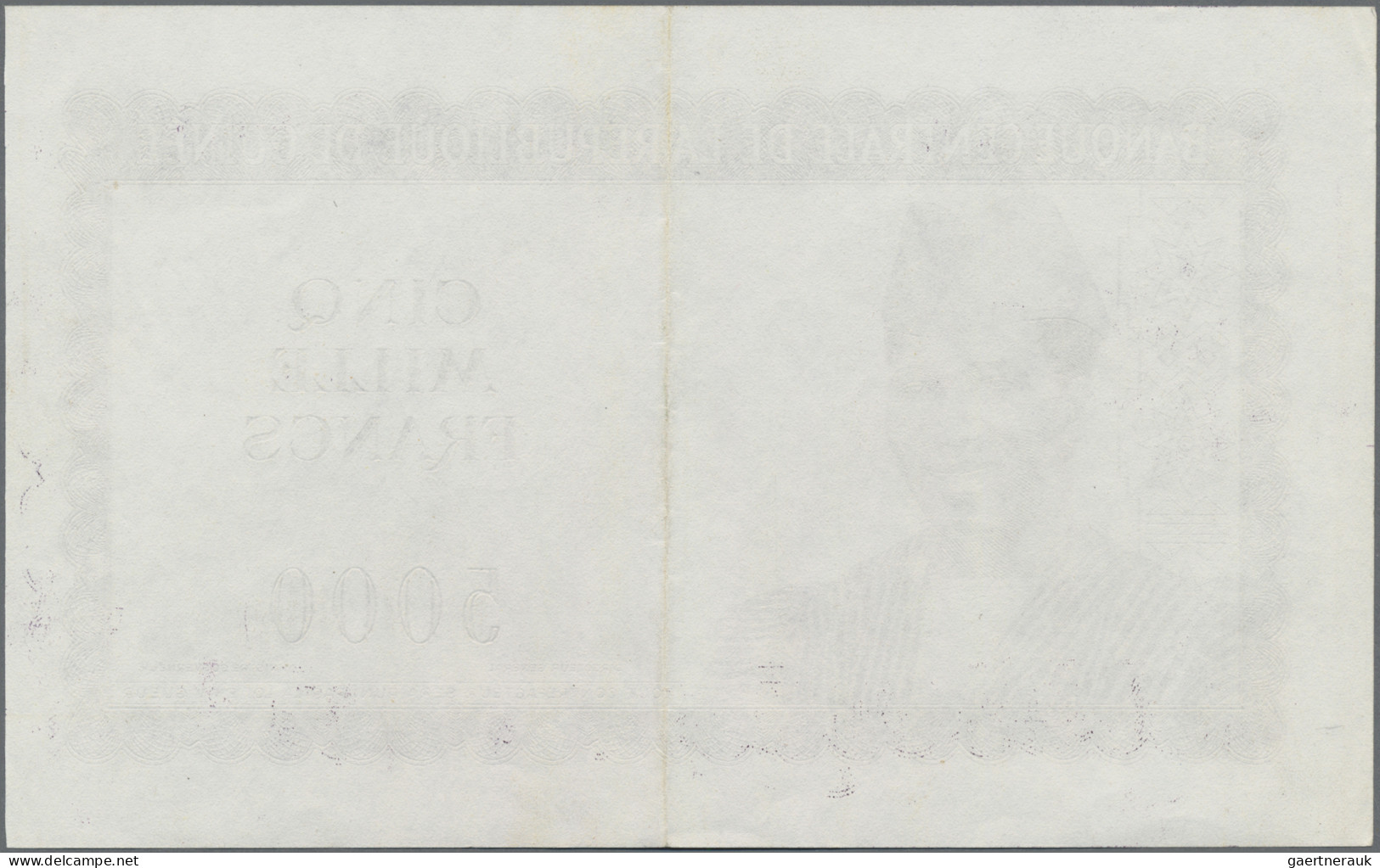 Guinea: Banque Centrale De La République De Guinée, 5.000 Francs 1960, Intaglio - Guinea