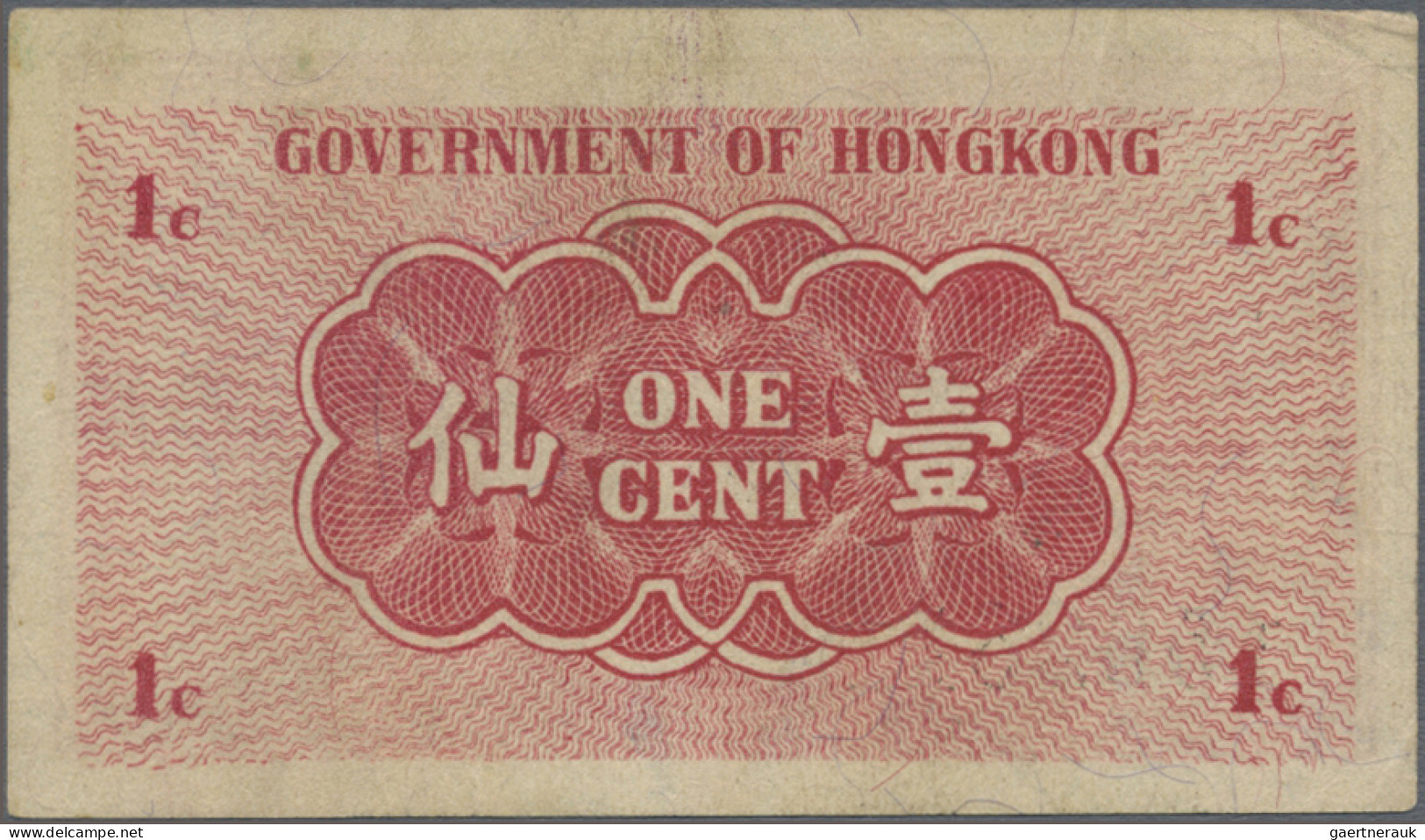 Hong Kong: Government Of Hong Kong, Very Nice Group Of 9 Small Size Notes, Serie - Hongkong