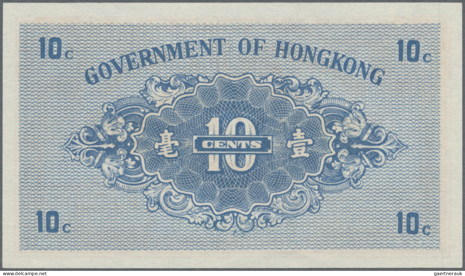 Hong Kong: Government of Hong Kong, very nice group of 9 small size notes, serie