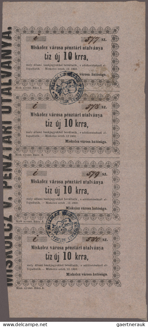 Hungary: Very nice lot with 48 banknotes and Notgeld, comprising for example Cit