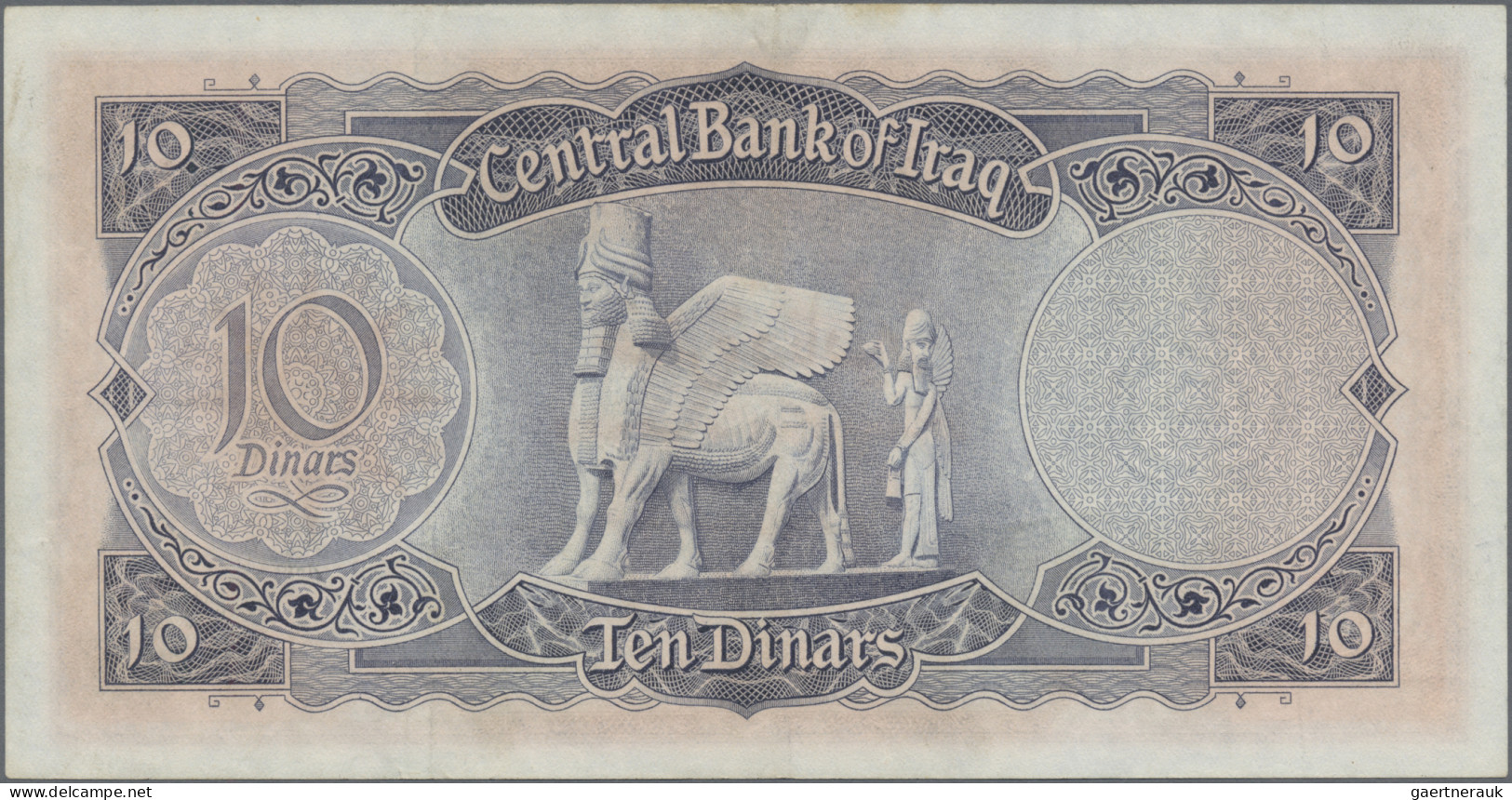 Iraq: Central Bank Of Iraq, Lot With 3 Banknotes, 1, 5 And 10 Dinars 1959, P.53 - Iraq