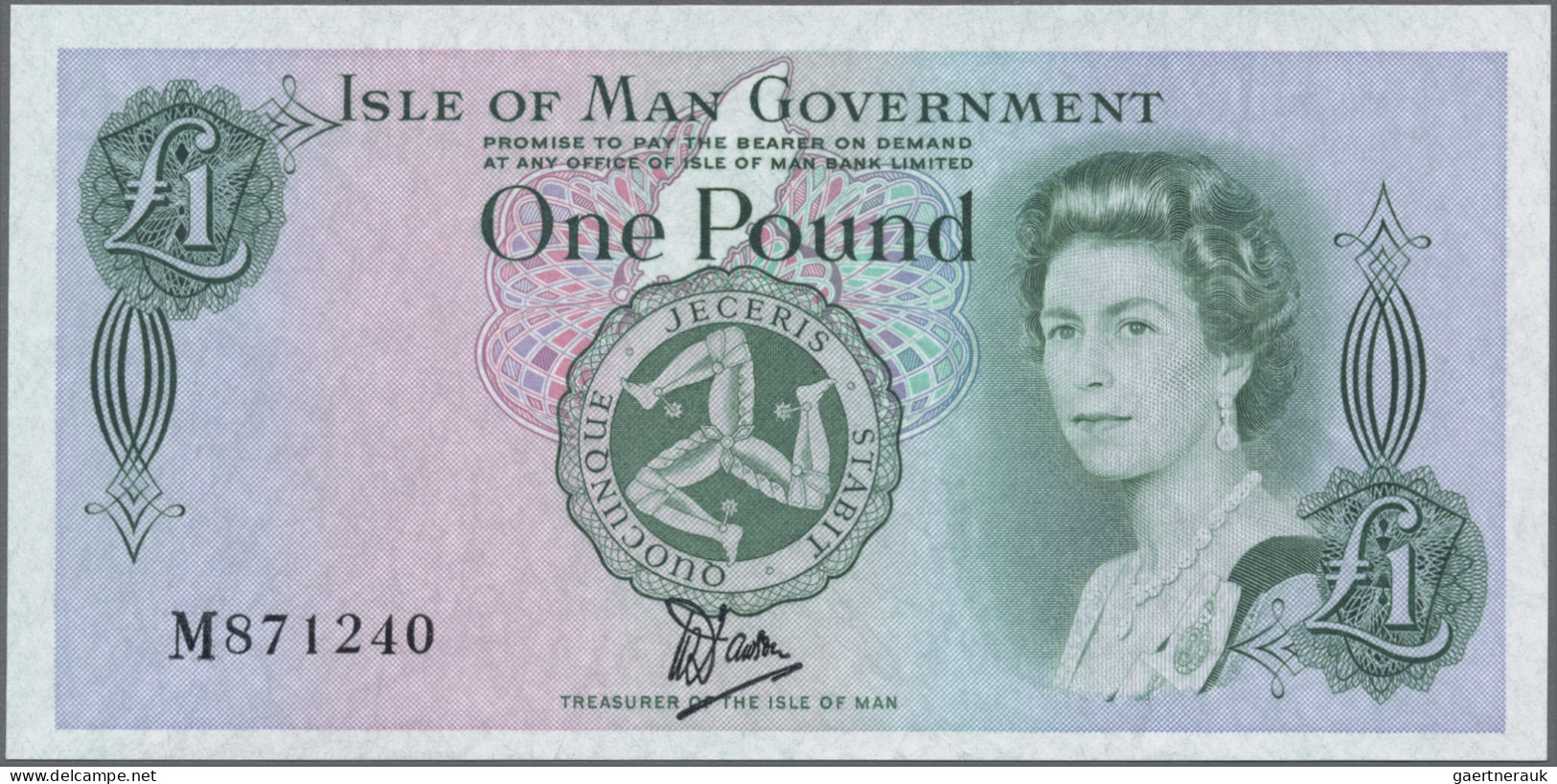 Isle Of Man: Isle Of Man Government, 1 Pound ND(1983), P.38, Printed On TYVEK In - Autres & Non Classés