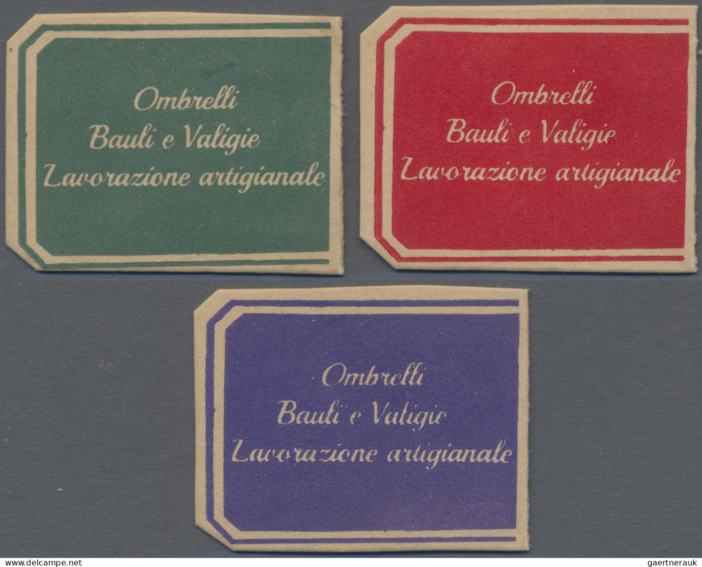 Italy: 1944 (ca), "Emergency Money", "destroyed Monuments", 20 C, 25 C And 50 C - Altri & Non Classificati