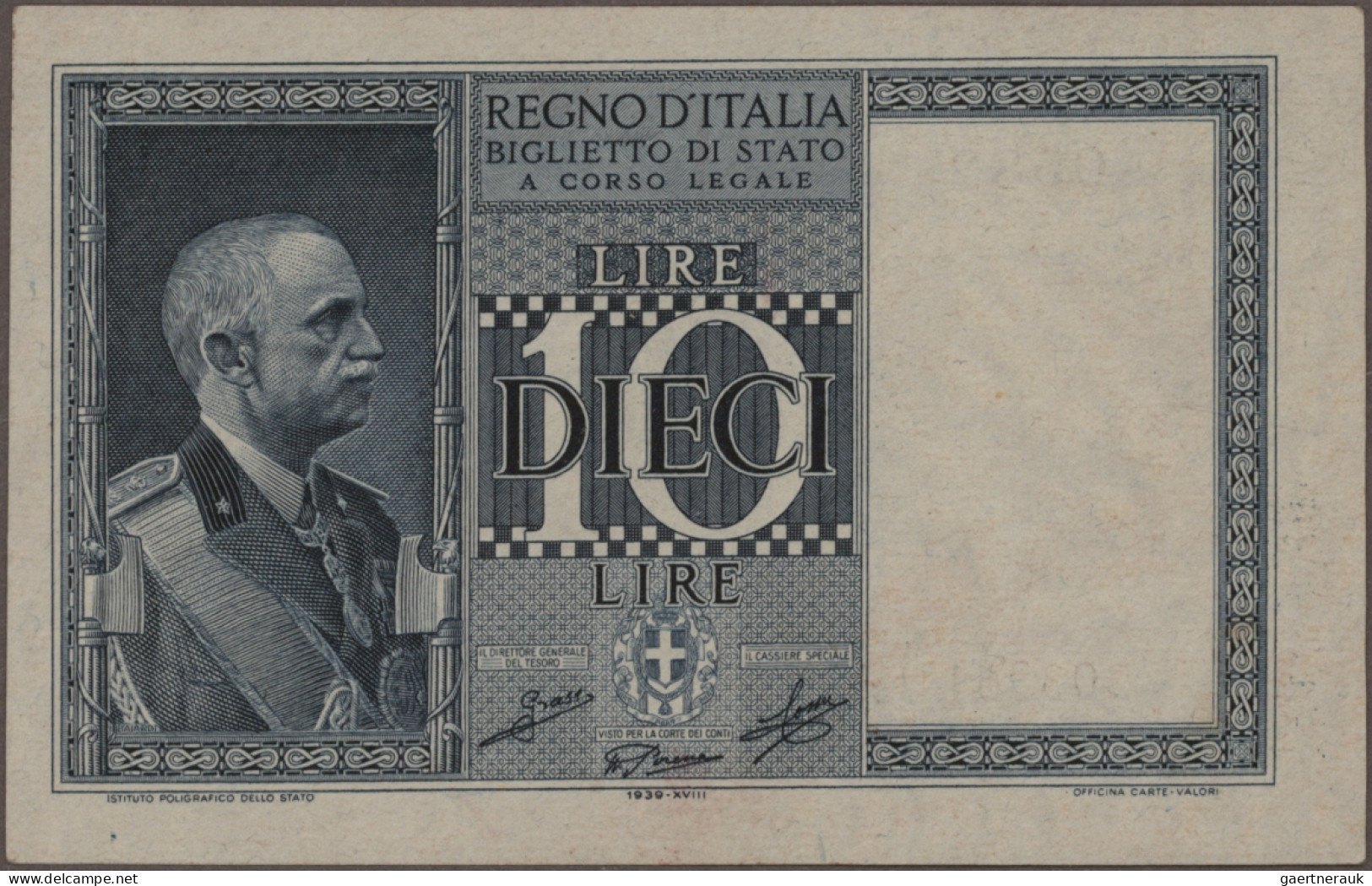 Italy: Banca D'Italia, Allied Military Currency And State & Treasury Notes, Gian - Altri & Non Classificati