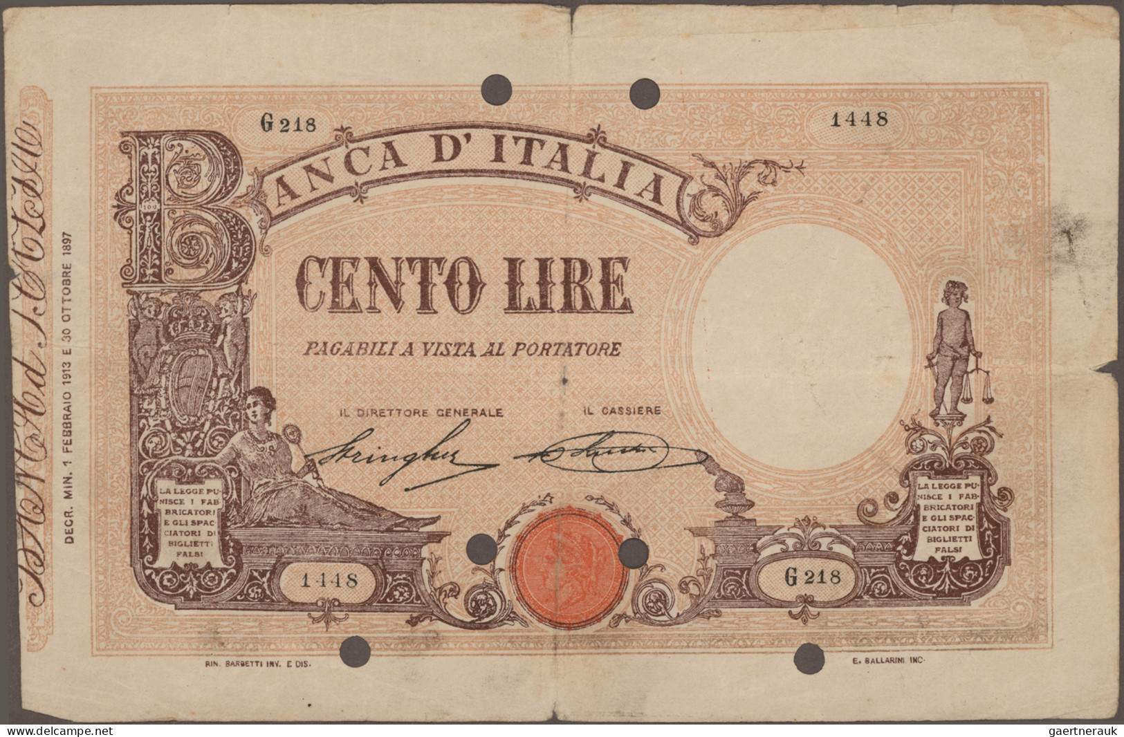 Italy: Banca d'Italia, Allied Military Currency and State & Treasury Notes, gian