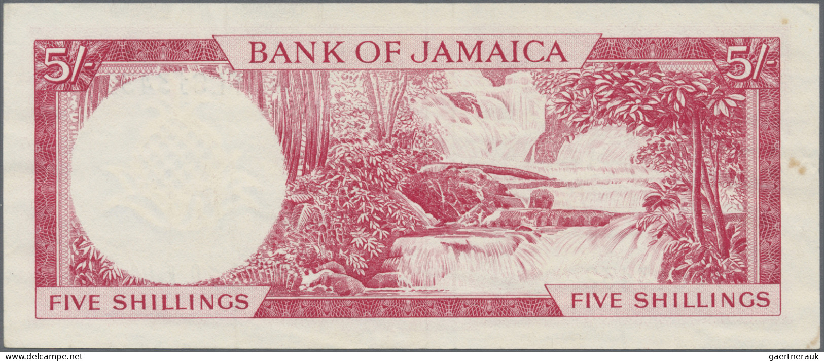 Jamaica: Bank Of Jamaica, Set With 3 Banknotes 5 Shillings, Series ND(1961), P.4 - Jamaique