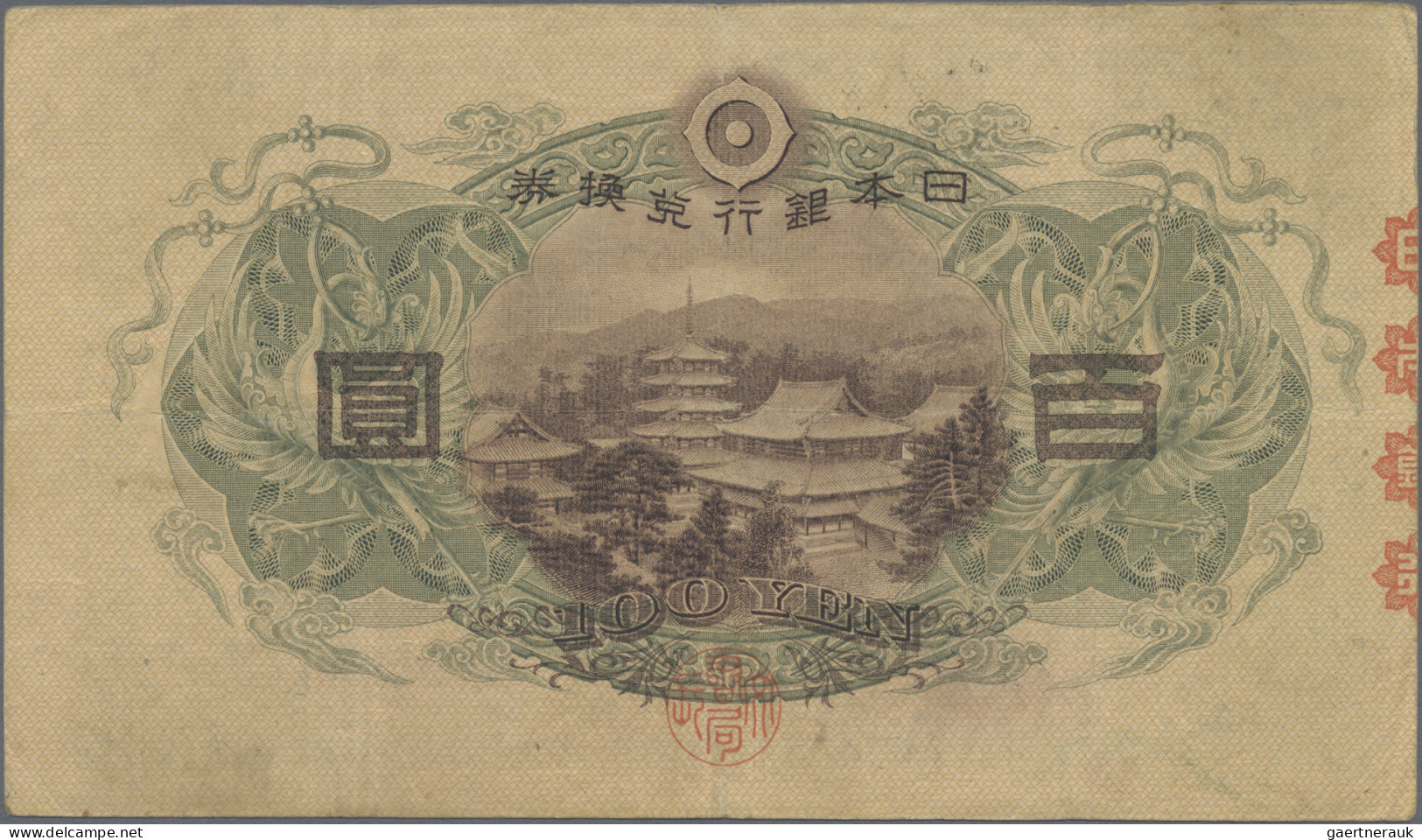 Japan: Bank of Japan, lot with 4 banknotes, series ND(1930-45), with 10 and 20 Y