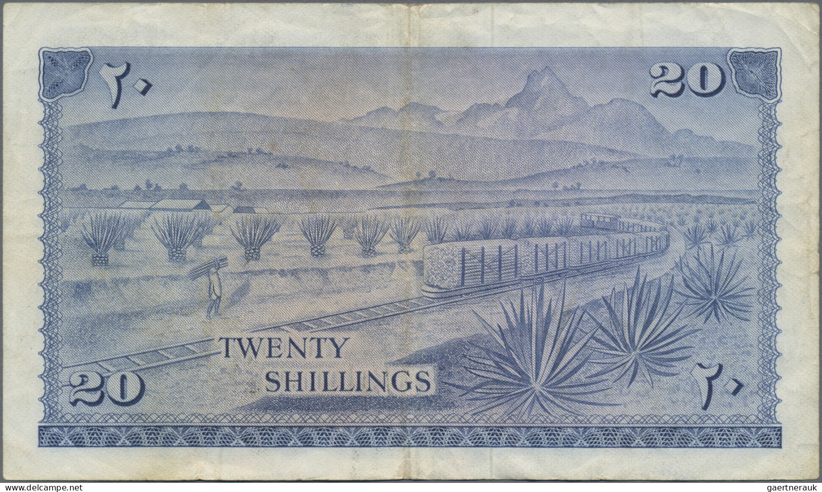 Kenya: Central Bank Of Kenya, Lot With 5 Banknotes, Series 1966/68, With 5, 10, - Kenya