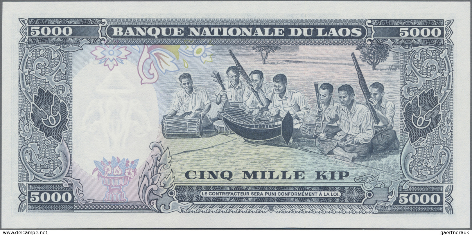 Laos: Banque Nationale Du Laos, Huge Lot With 15 Banknotes, Series 1957-1978, Co - Laos