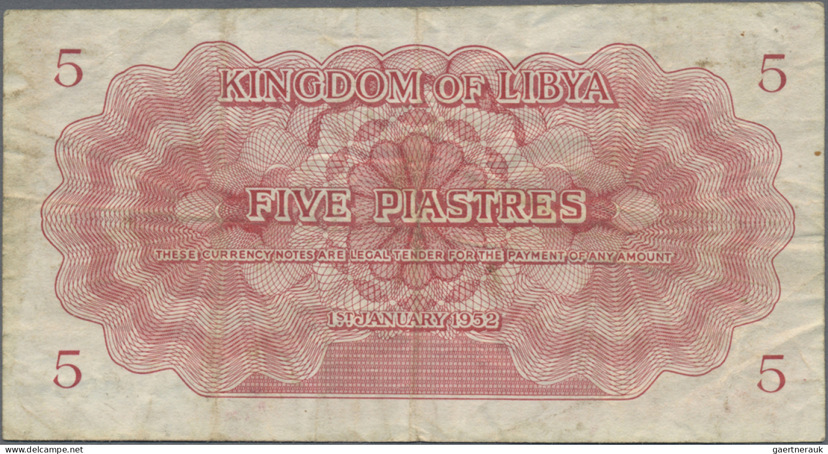 Libya: Kingdom And United Kingdom Of Libya, Nice Set With 3 Banknotes, 1950-1952 - Libye