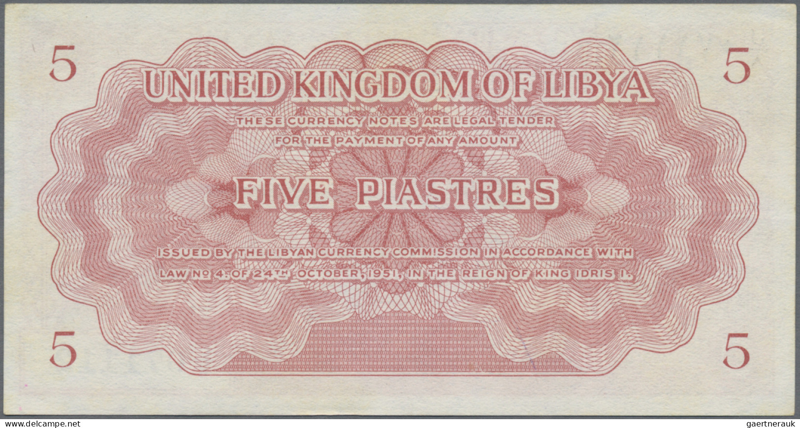 Libya: Kingdom And United Kingdom Of Libya, Nice Set With 3 Banknotes, 1950-1952 - Libia