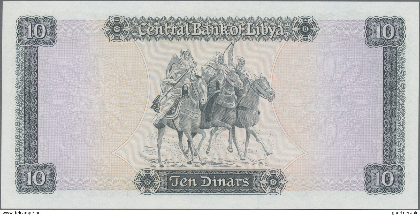 Libya: Central Bank Of Libya, Lot With 6 Banknotes, Series 1971-72, Comprising ¼ - Libya