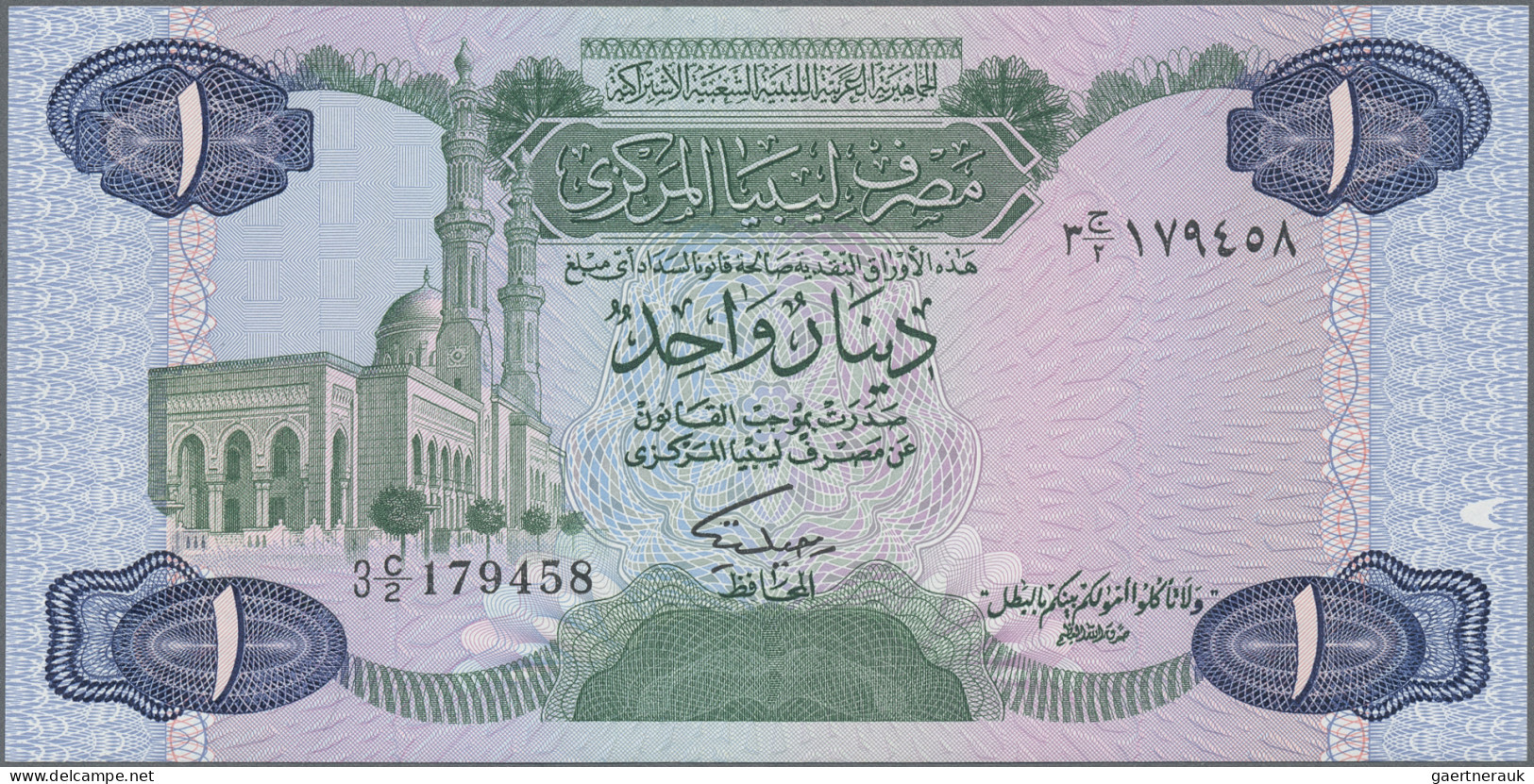 Libya: Central Bank Of Libya, Huge Lot With 34 Banknotes, Series 1981-2015, Comp - Libye