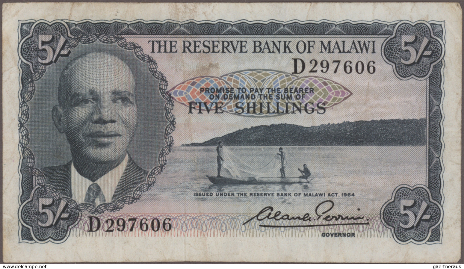Malawi: The Reserve Bank Of Malawi, Very Nice Lot With 9 Banknotes, Series 1964- - Malawi