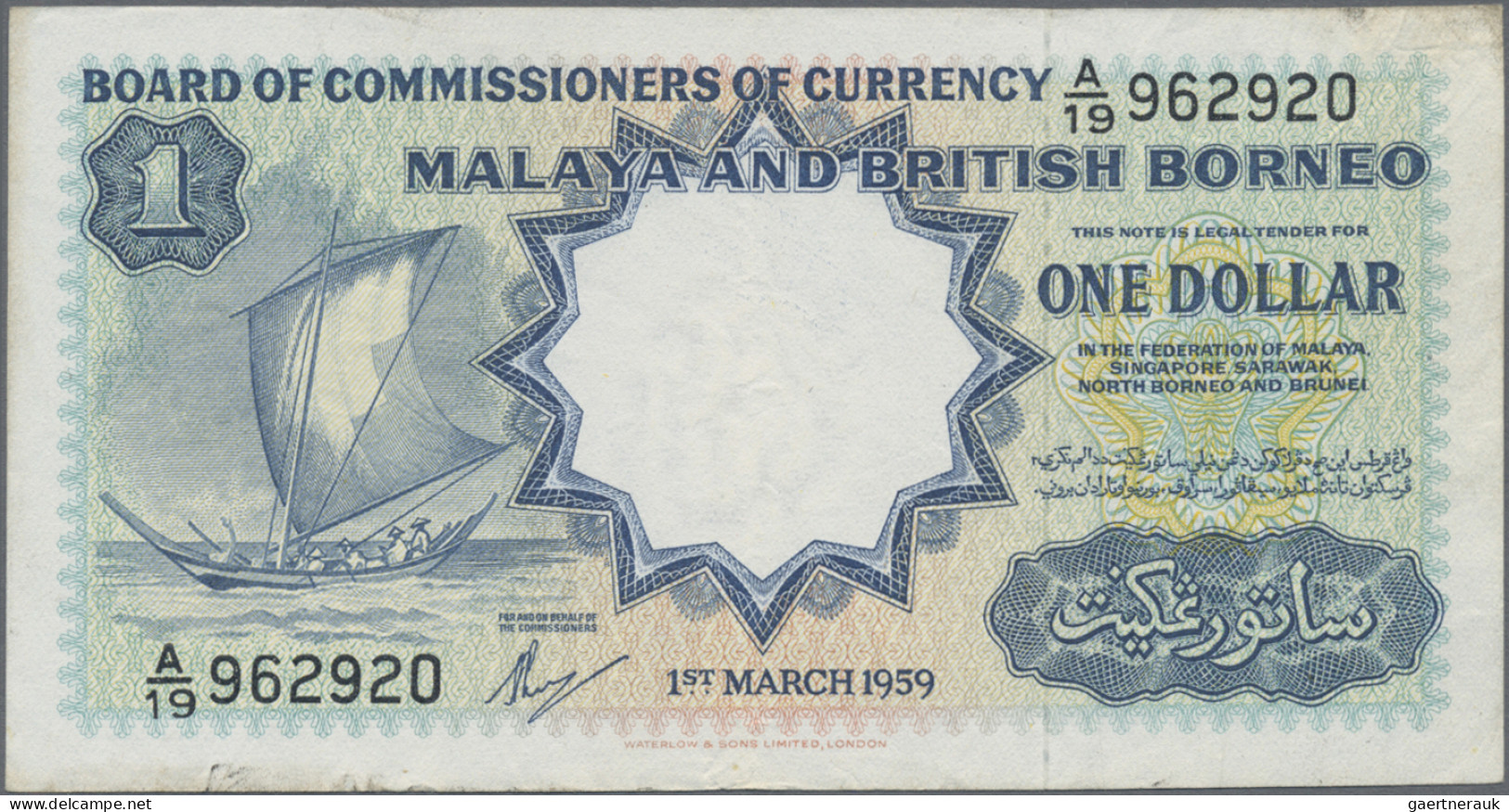 Malaya & British Borneo: Board Of Commissioners Of Currency – Malaya And British - Malasia