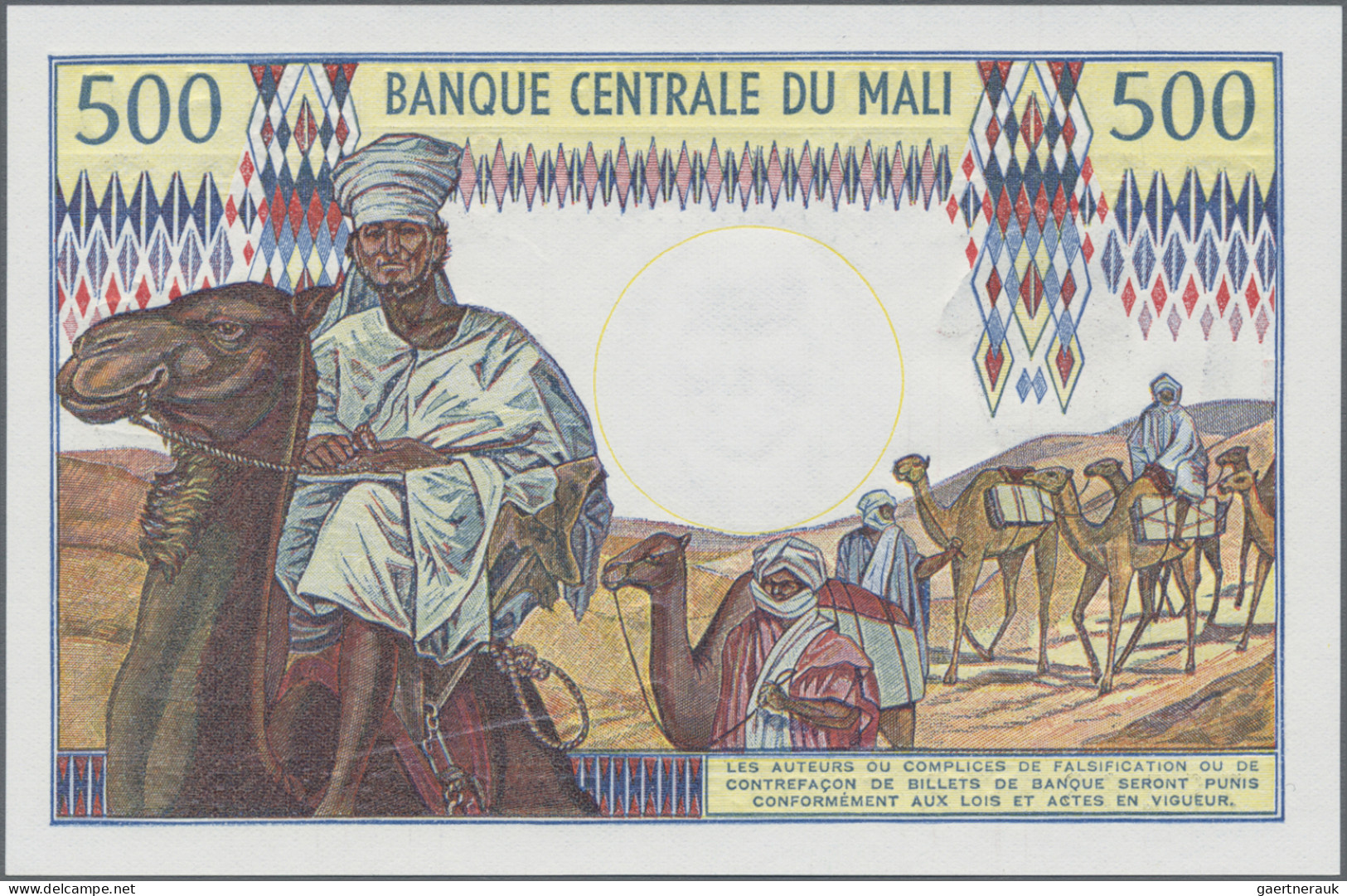 Mali: Banque Centrale Du Mali, Lot With 3 Banknotes, Series ND(1970-84), With 50 - Malí