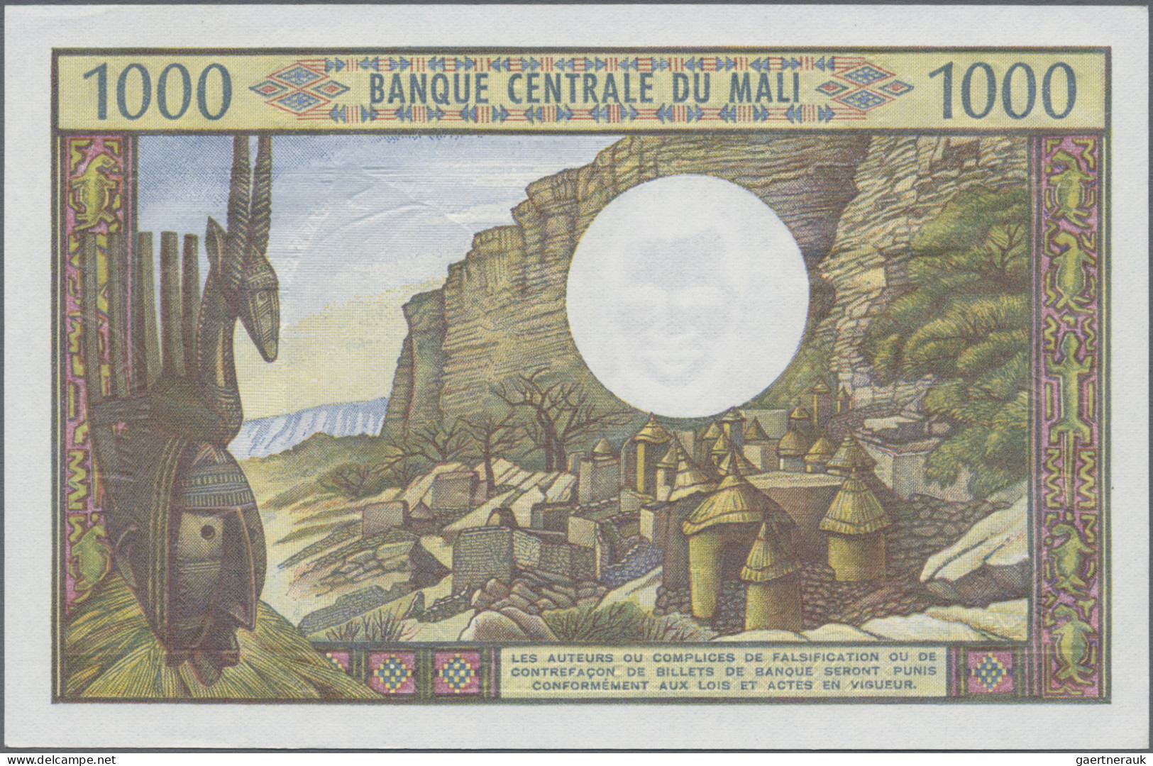 Mali: Banque Centrale Du Mali, Lot With 3 Banknotes, Series ND(1970-84), With 50 - Mali