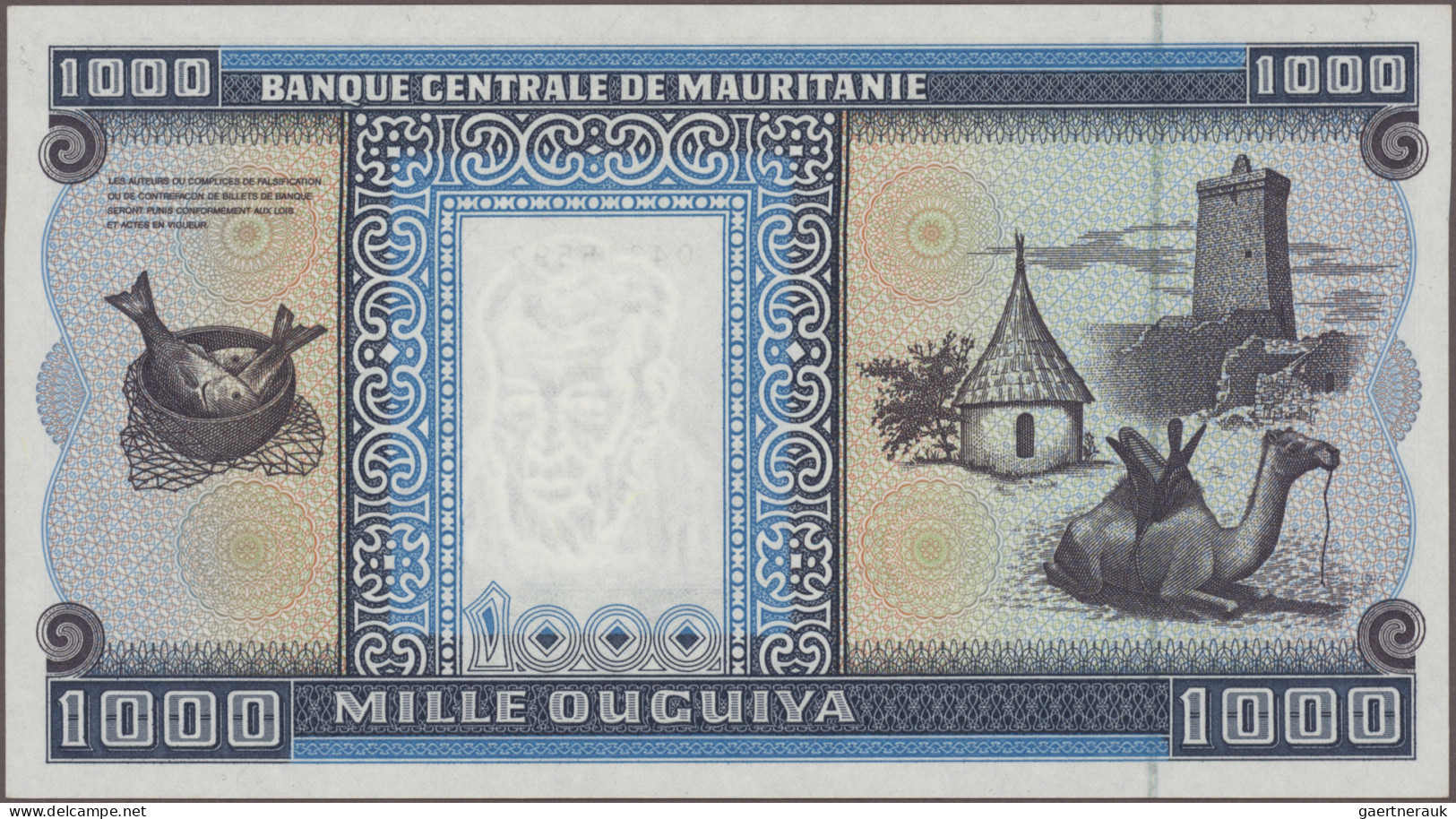 Mauritania: Banque Centrale De Mauritanie, Huge Lot With 14 Banknotes, 1985-2012 - Mauritanie