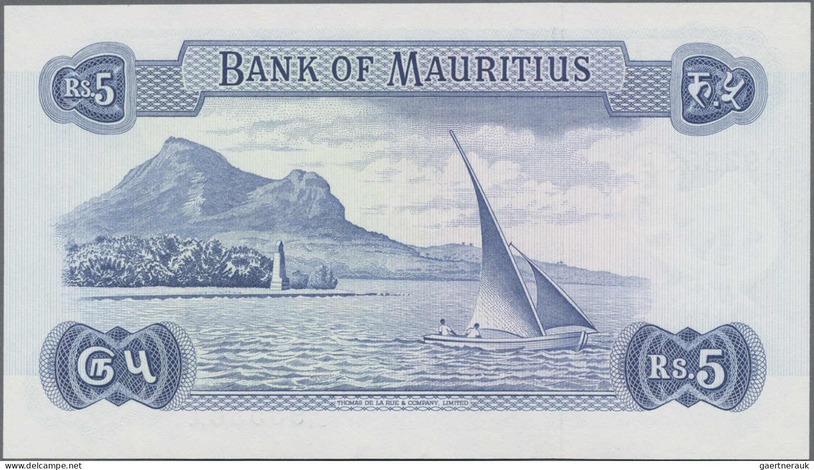 Mauritius: Bank Of Mauritius, Lot With 3 Banknotes, Series ND(1967) And 1999, Wi - Mauritius