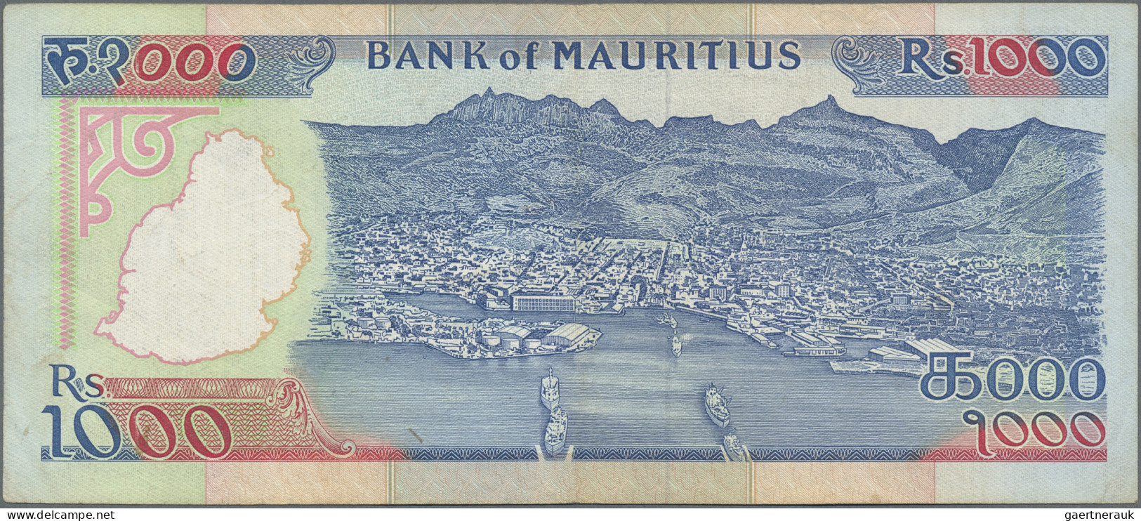 Mauritius: Bank Of Mauritius, 1.000 Rupees ND(1991), P.41, Still Very Nice With - Mauricio