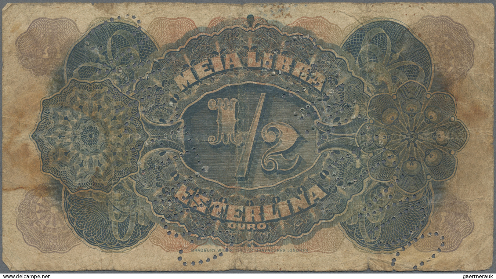 Mozambique: Companhía de Moçambique, lot with 4 banknotes, 1919-1933 series, wit