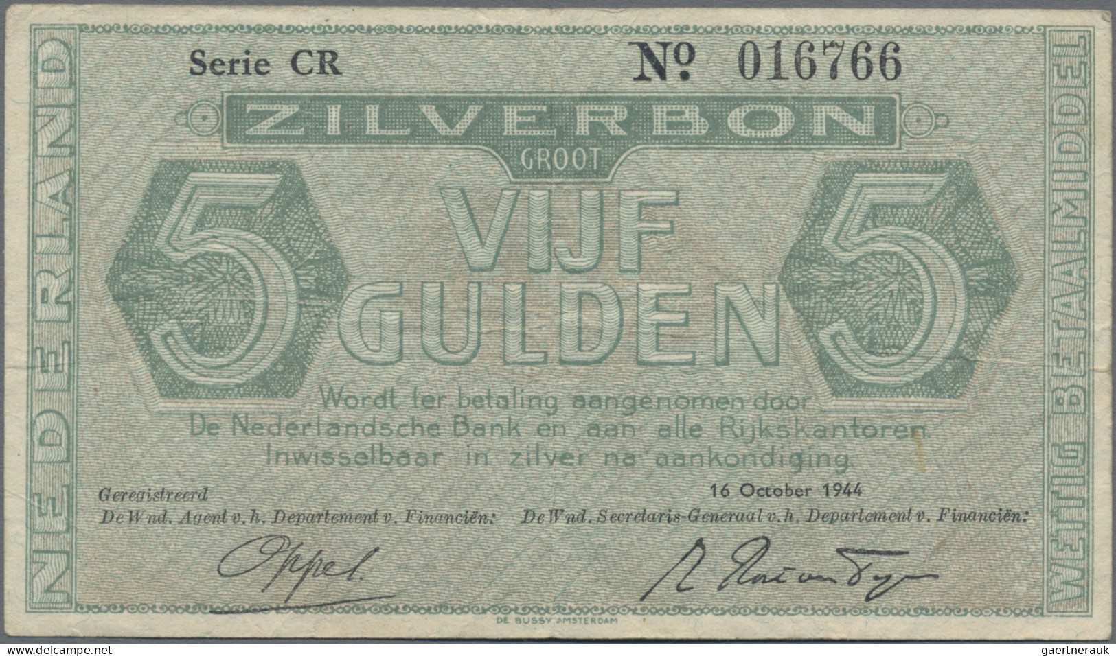 Netherlands: Kingdom Of The Netherlands And Minister Of Finance, Lot With 9 ZILV - Otros & Sin Clasificación