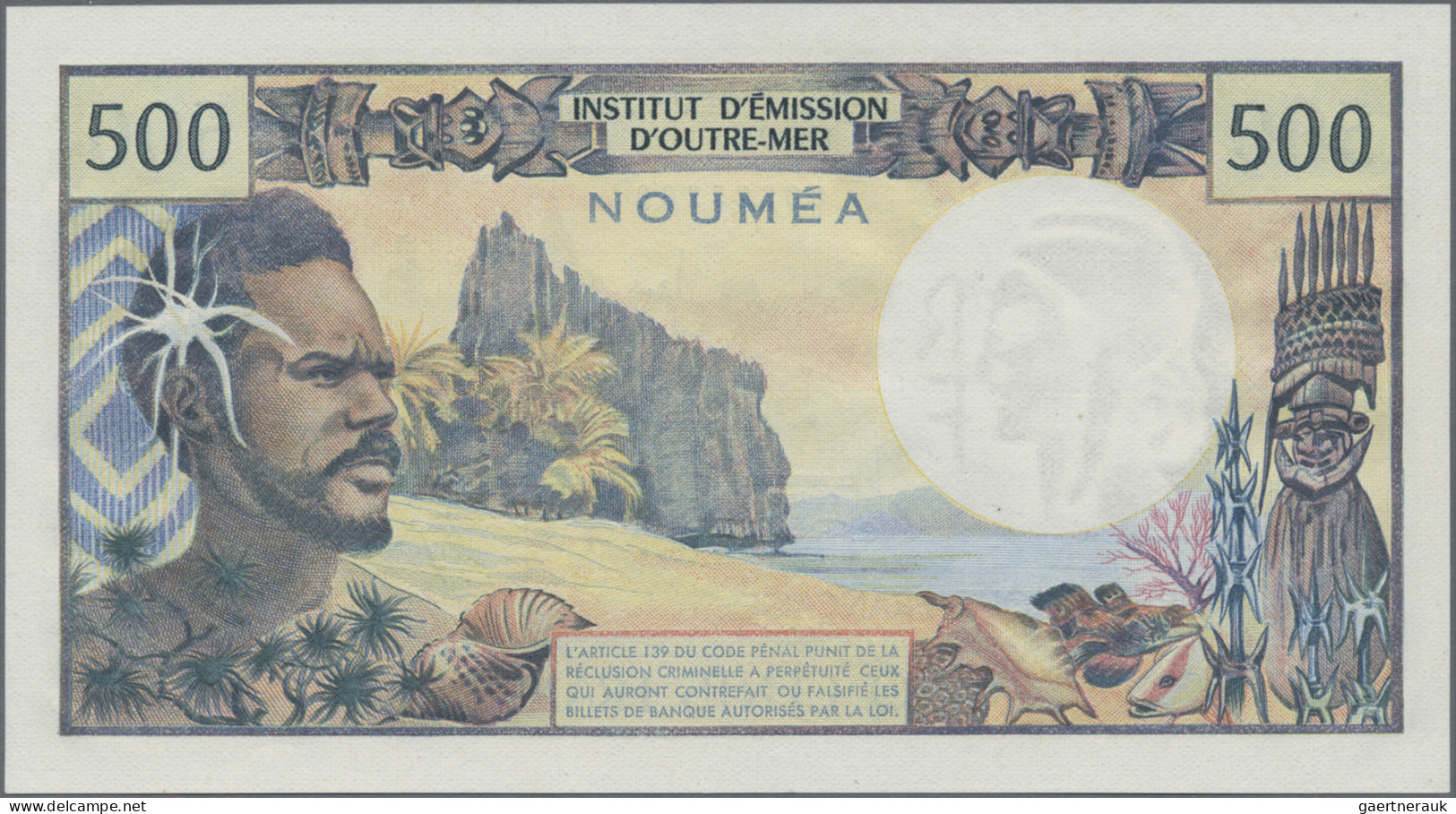 New Caledonia: Institut D'Émission D'Outre-Mer – NOUMEA, Pair With 100 Francs ND - Nouméa (Neukaledonien 1873-1985)