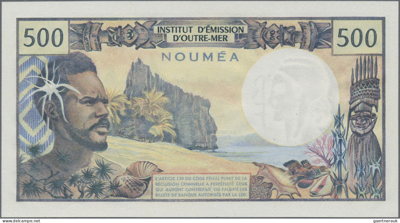 New Caledonia: Institut D'Émission D'Outre-Mer – NOUMEA, Pair With 100 Francs ND - Numea (Nueva Caledonia 1873-1985)