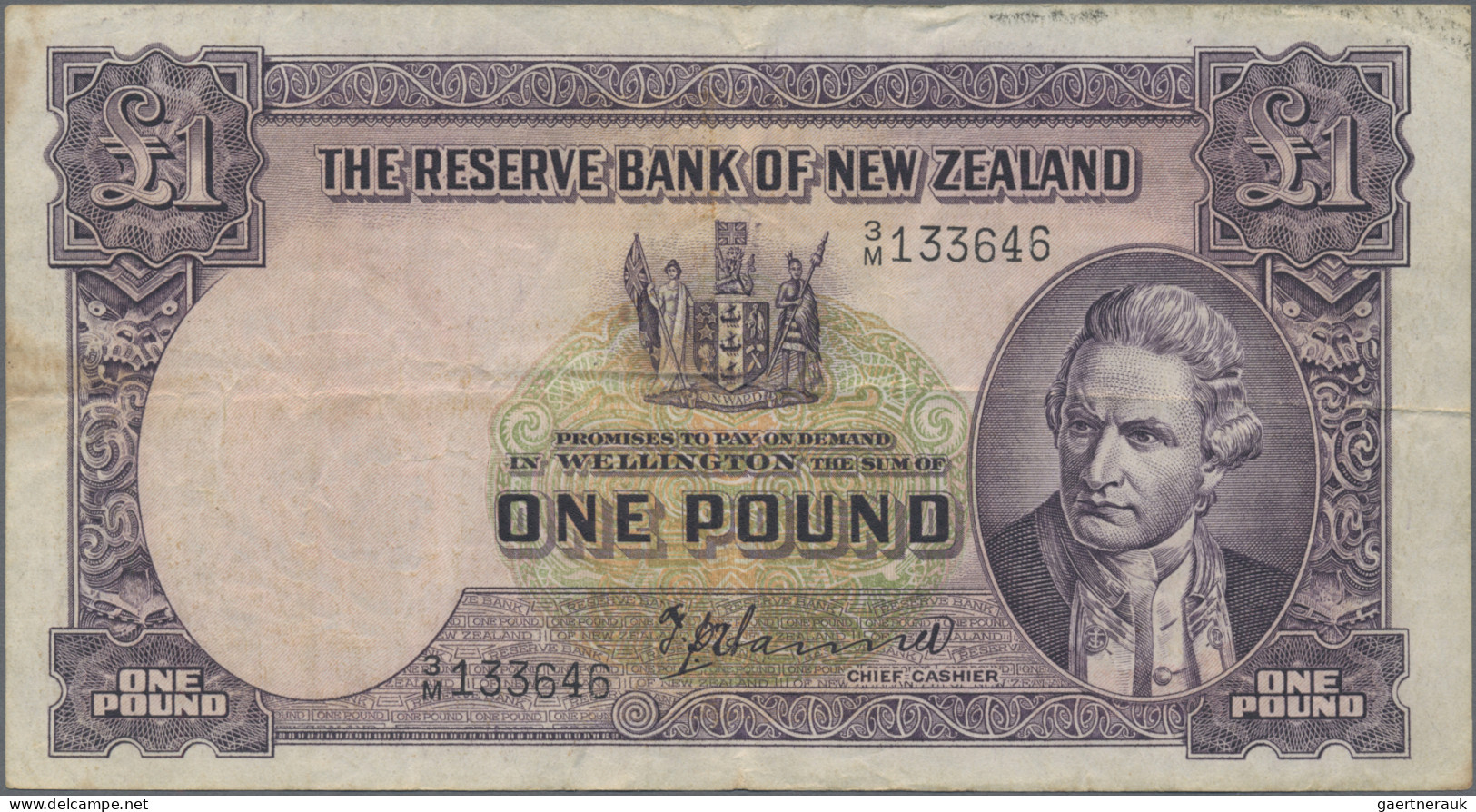 New Zealand: The Reserve Bank Of New Zealand, Lot With 4 Banknotes, Series ND(19 - Nueva Zelandía