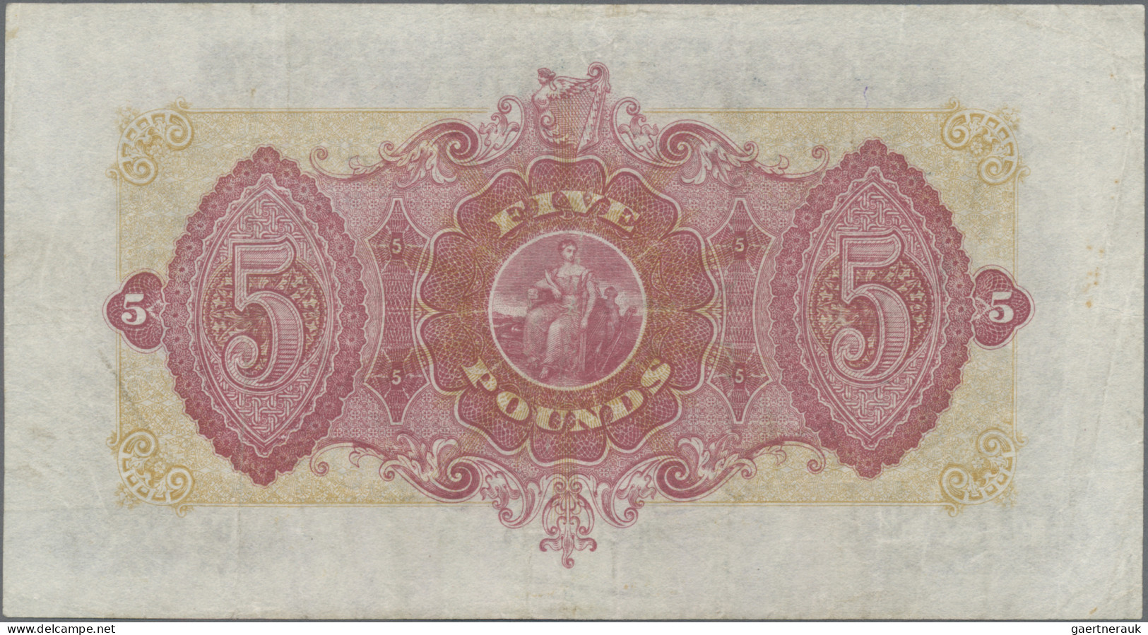 Northern Ireland: Bank Of Ireland, 5 Pounds 22nd November 1943, P.52c, Very Nice - Sonstige & Ohne Zuordnung