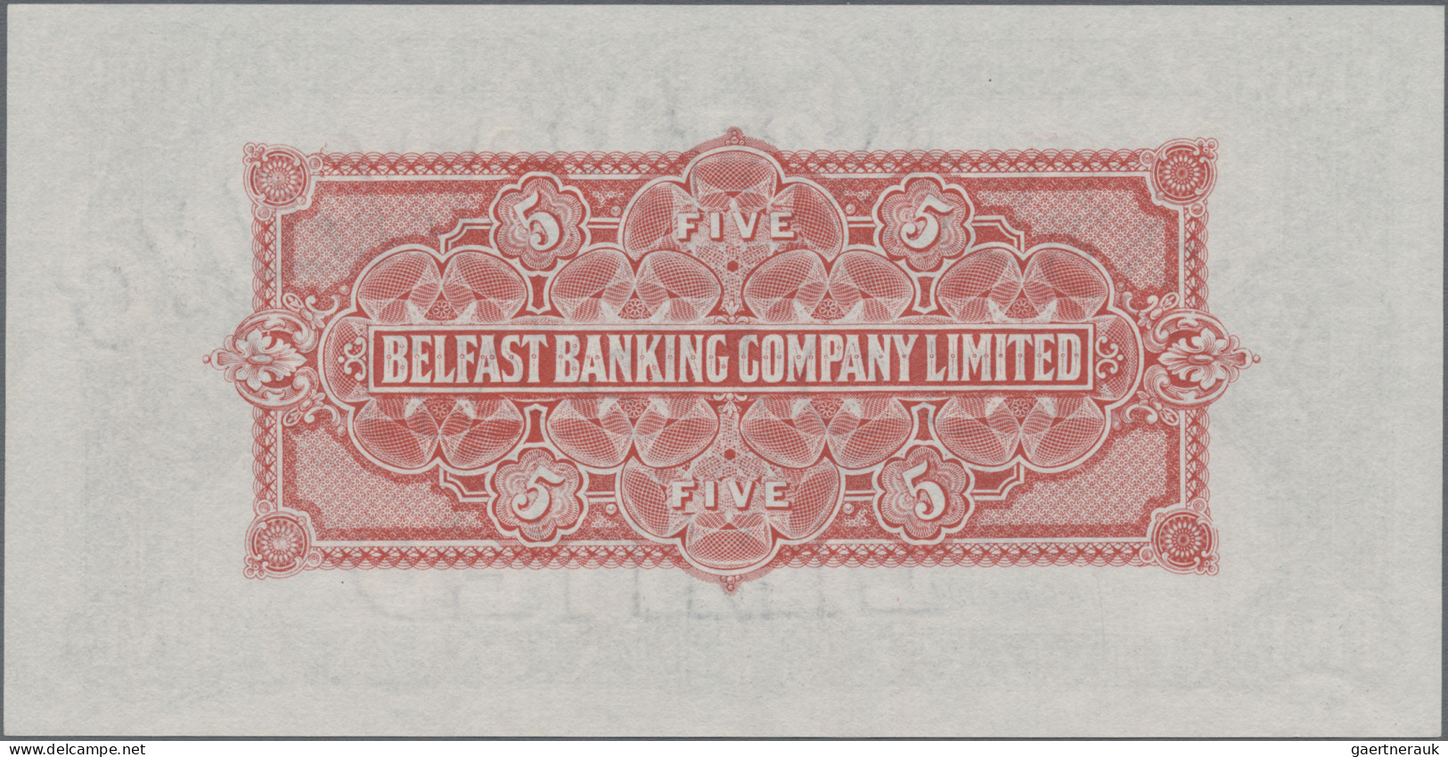 Northern Ireland: Belfast Banking Company Limited, 5 Pounds 2nd October 1942, P. - Andere & Zonder Classificatie