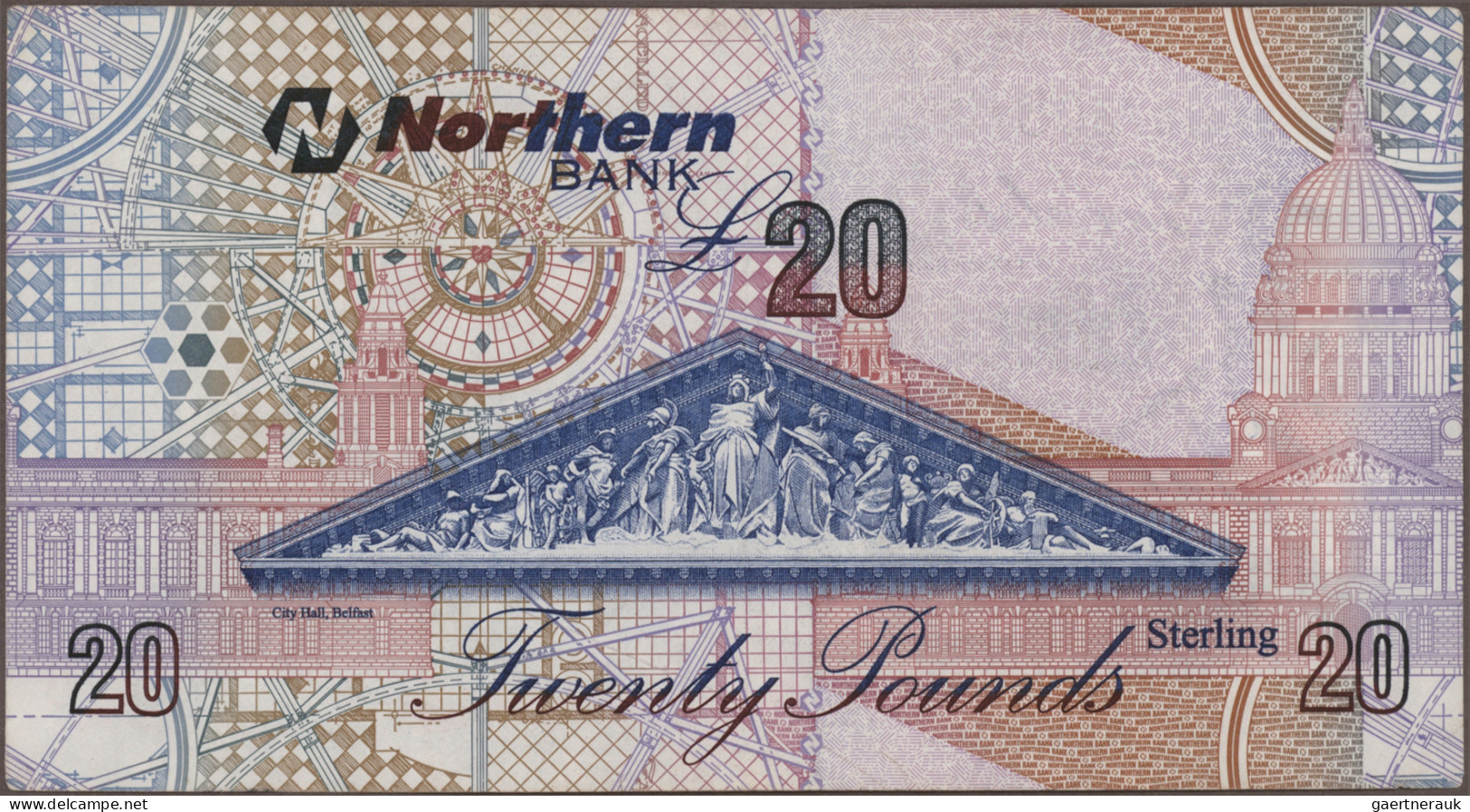 Northern Ireland: Northern Bank Limited, Lot With 6 Banknotes, Series 1971-2005, - Otros & Sin Clasificación